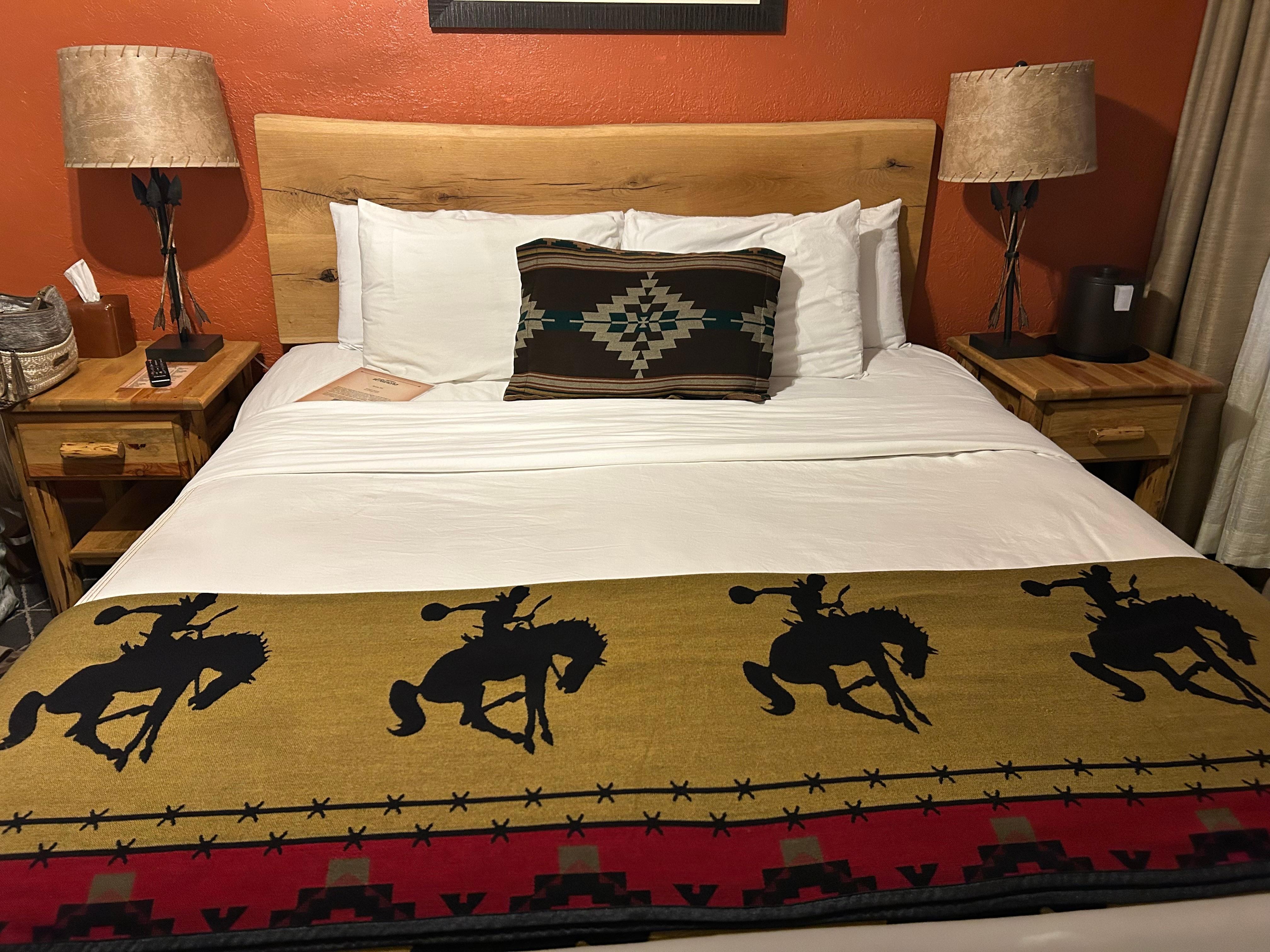 We stayed in the Katharine Hepburn room.