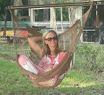 Swings on the dock were so comfy