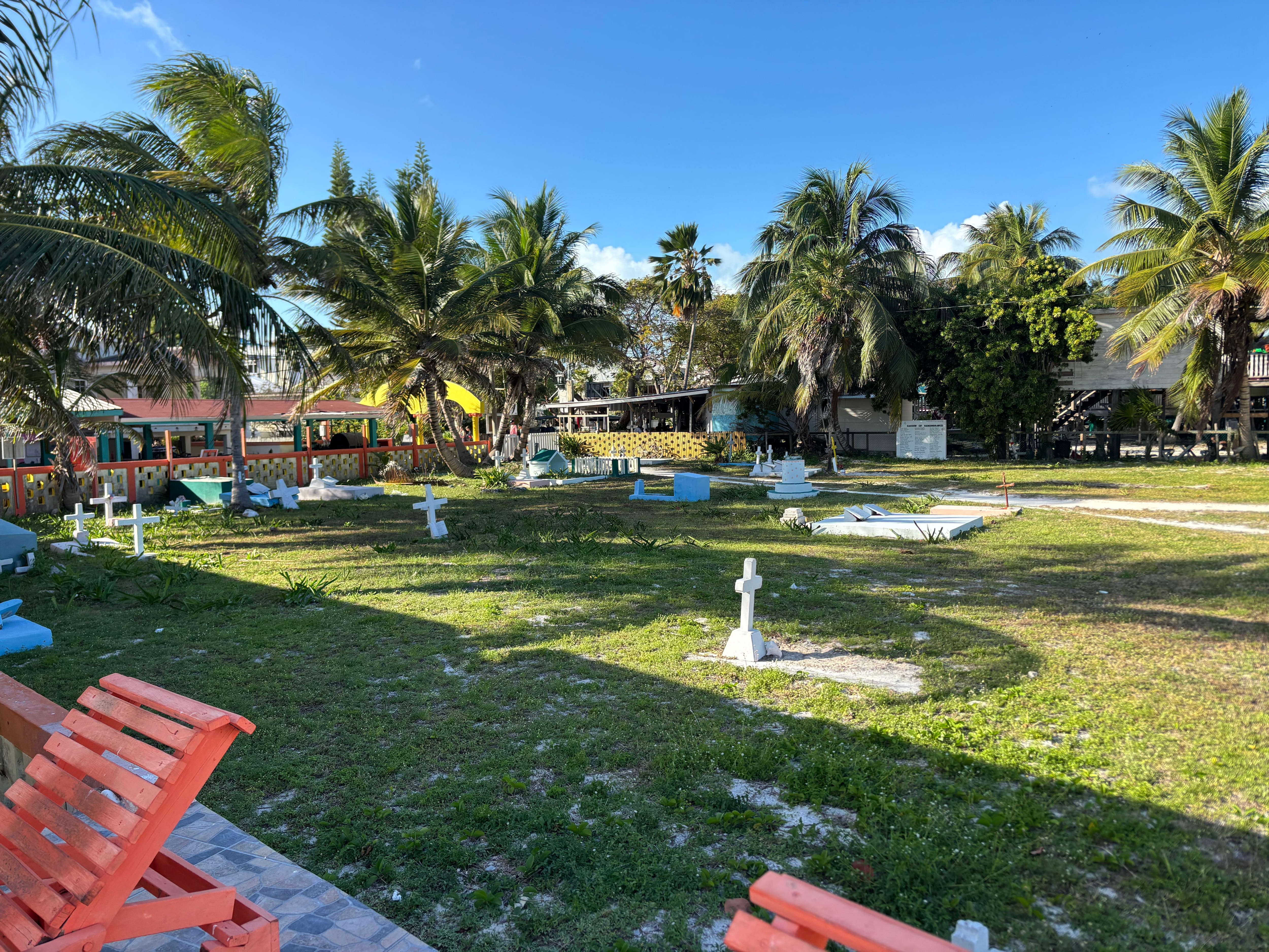 One of the original cemeteries is right next to the hotel. 