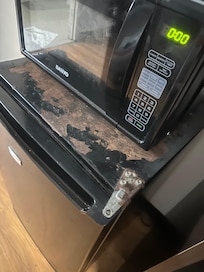 Rusted appliances, get a tetnis shot.