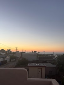 Sunrise from the rooftop patio