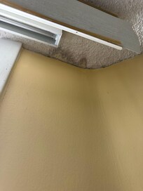 Mold by the patio door in the ceiling
