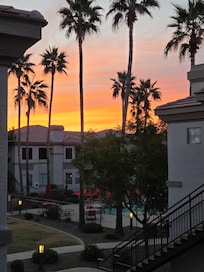 Sunrise from the balcony.