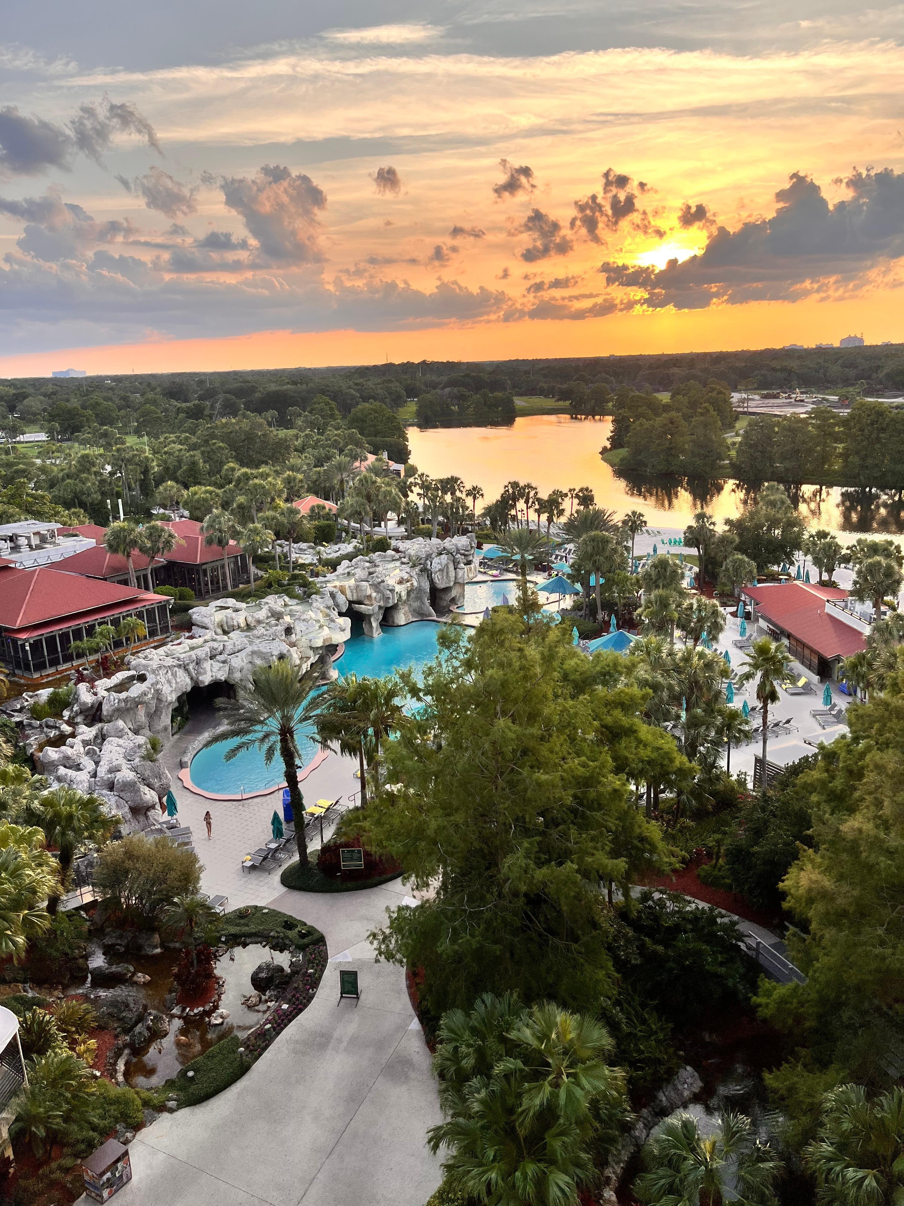 View from king room with pool view. Breathtaking.