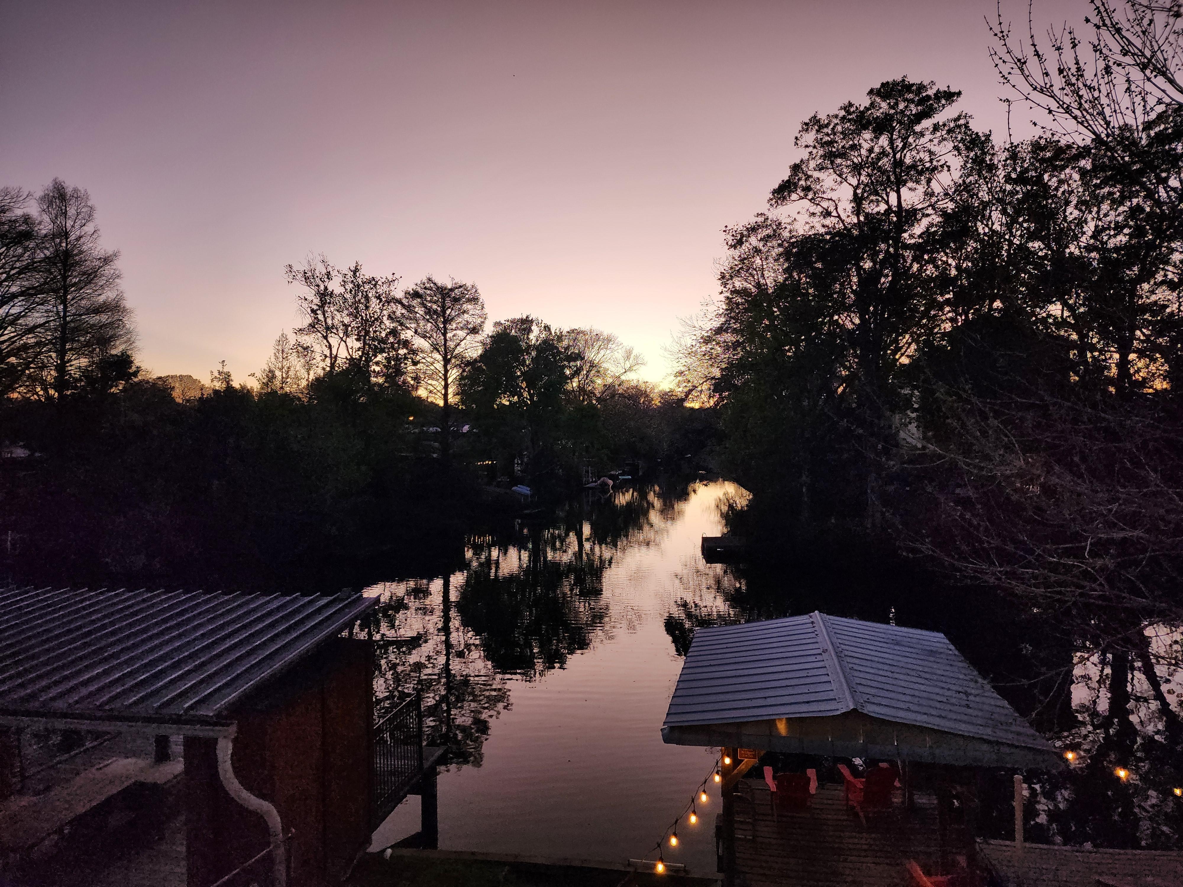 Sunset from the deck