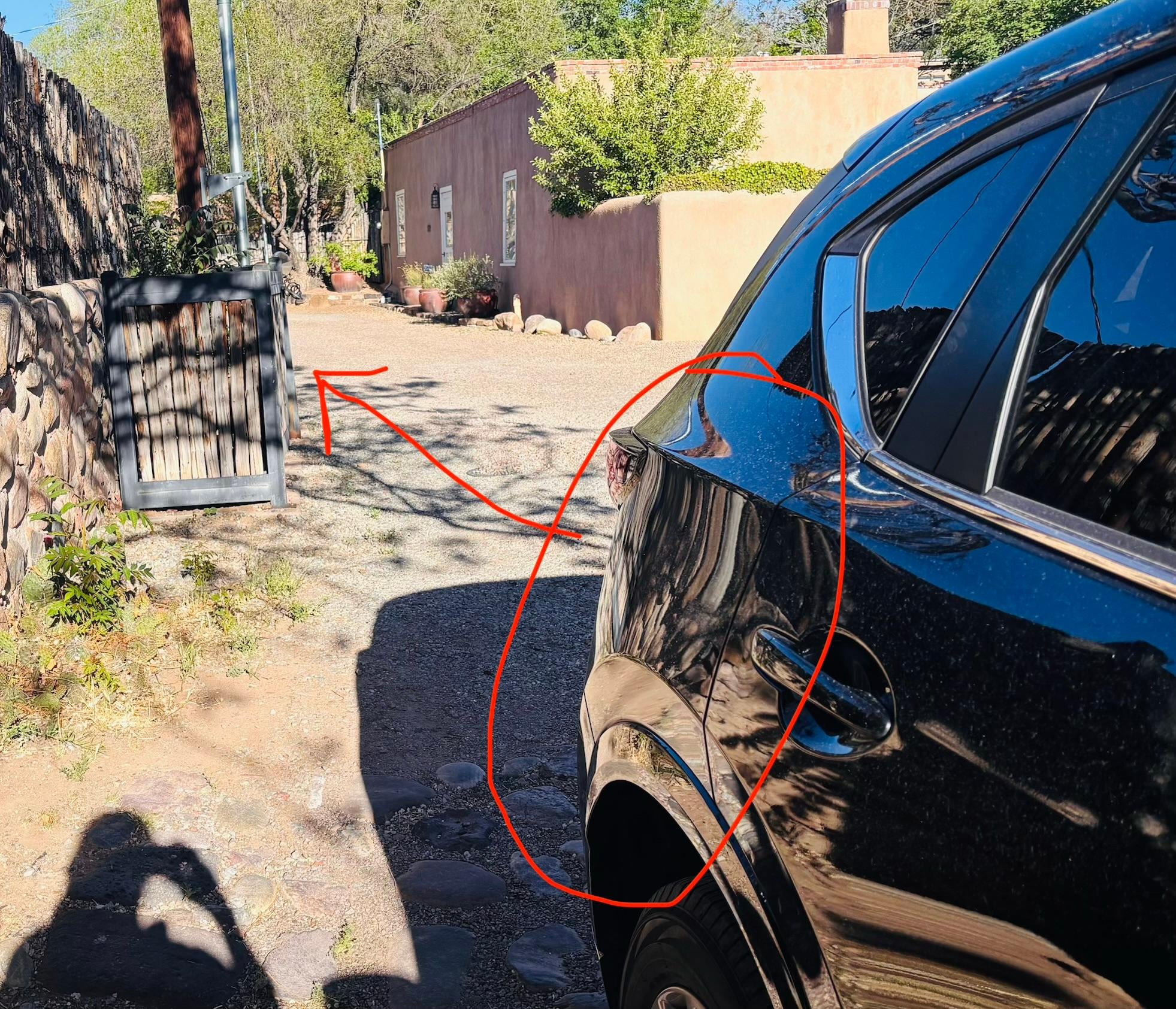 Door scratching incident