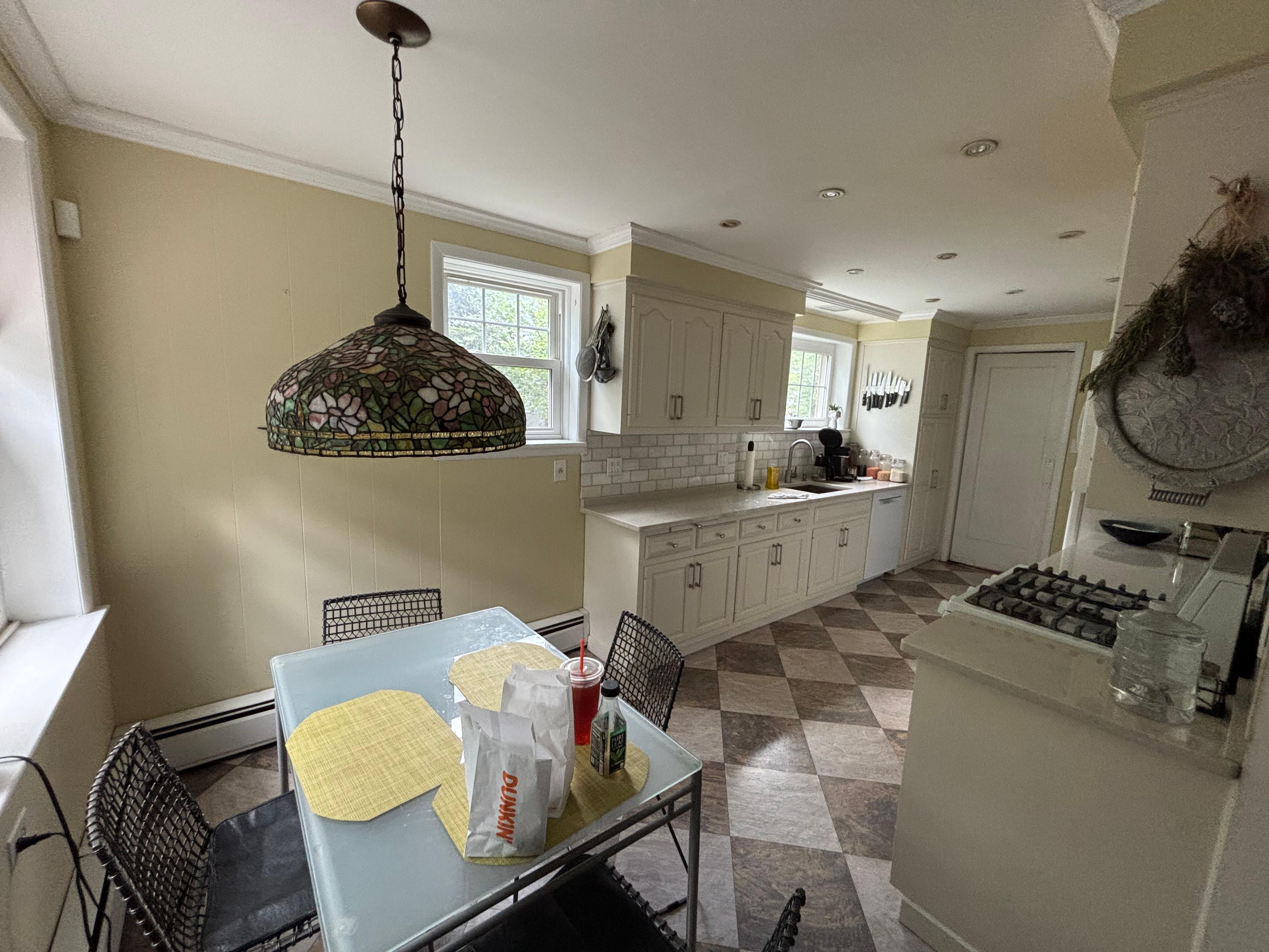 We were able to use the kitchen for breakfast every day and other meals when we stayed at the home.