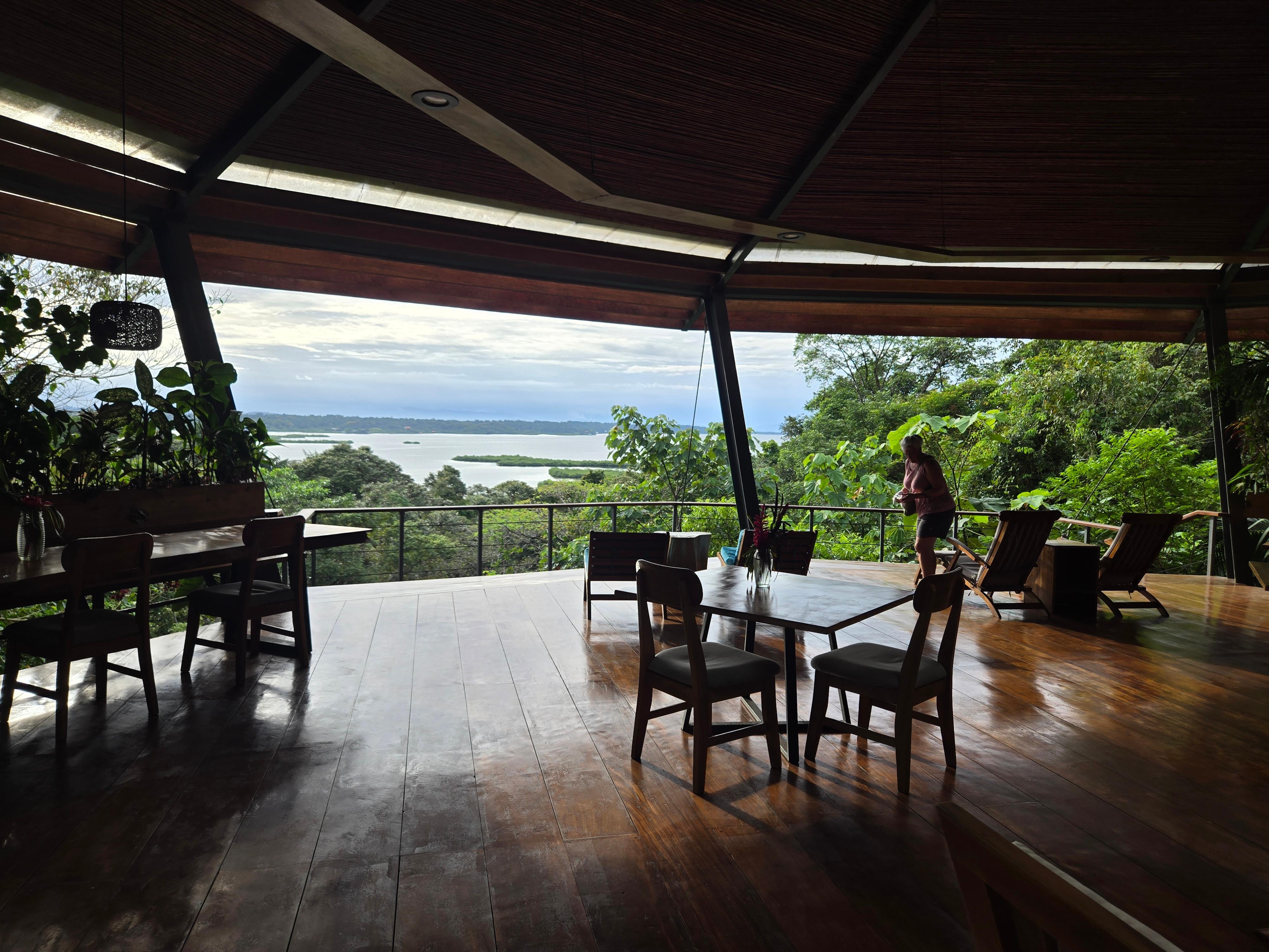 The view from the dining room.