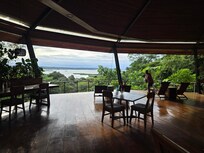 The view from the dining room.