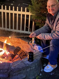 Loved to build a fire , roasted hotdogs and marshmallows!!