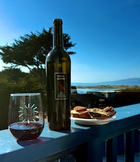 Happy hour on the deck at sunset