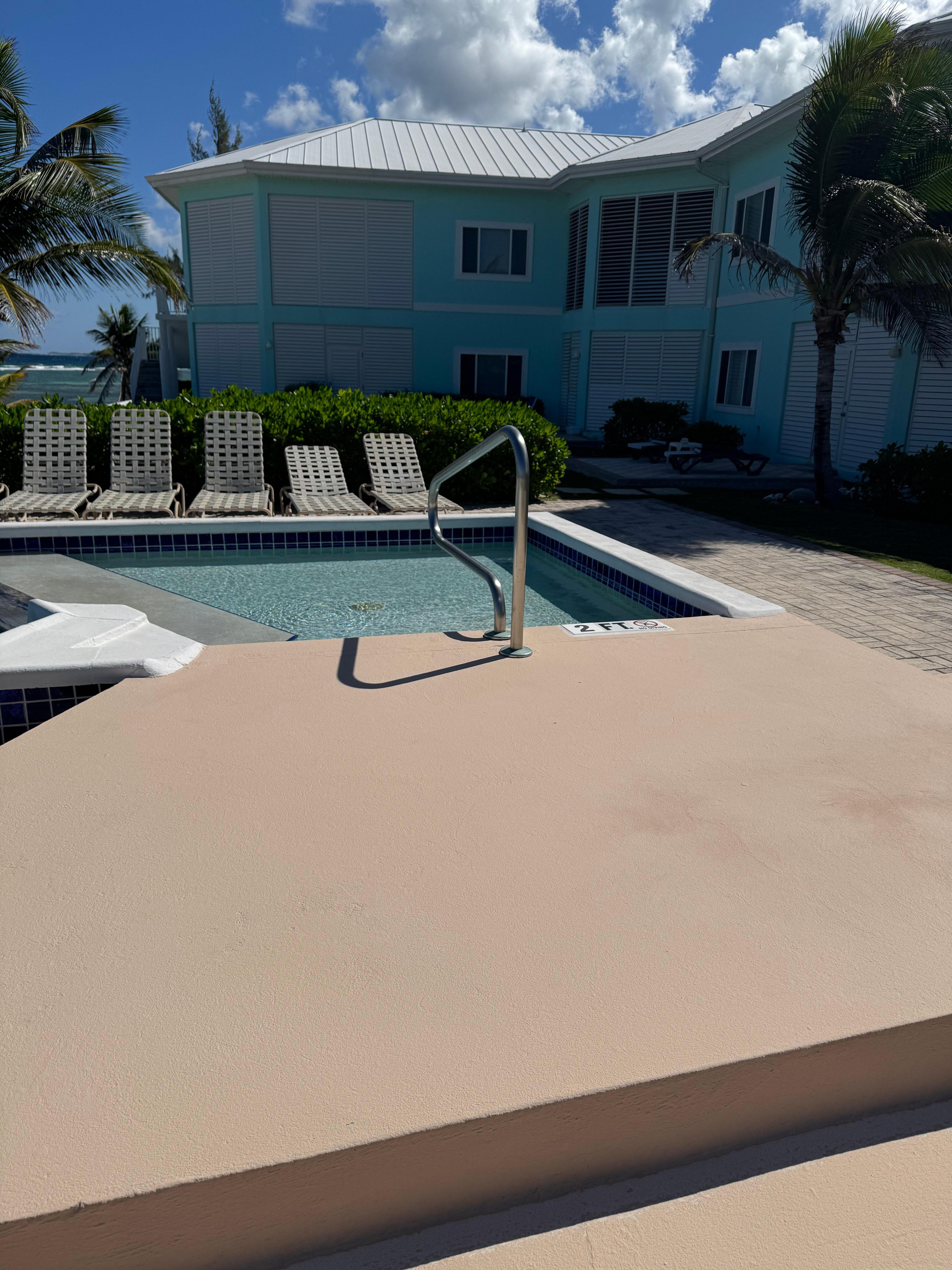 View of the unit from the pool deck.