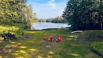 The backyard as seen from the deck.