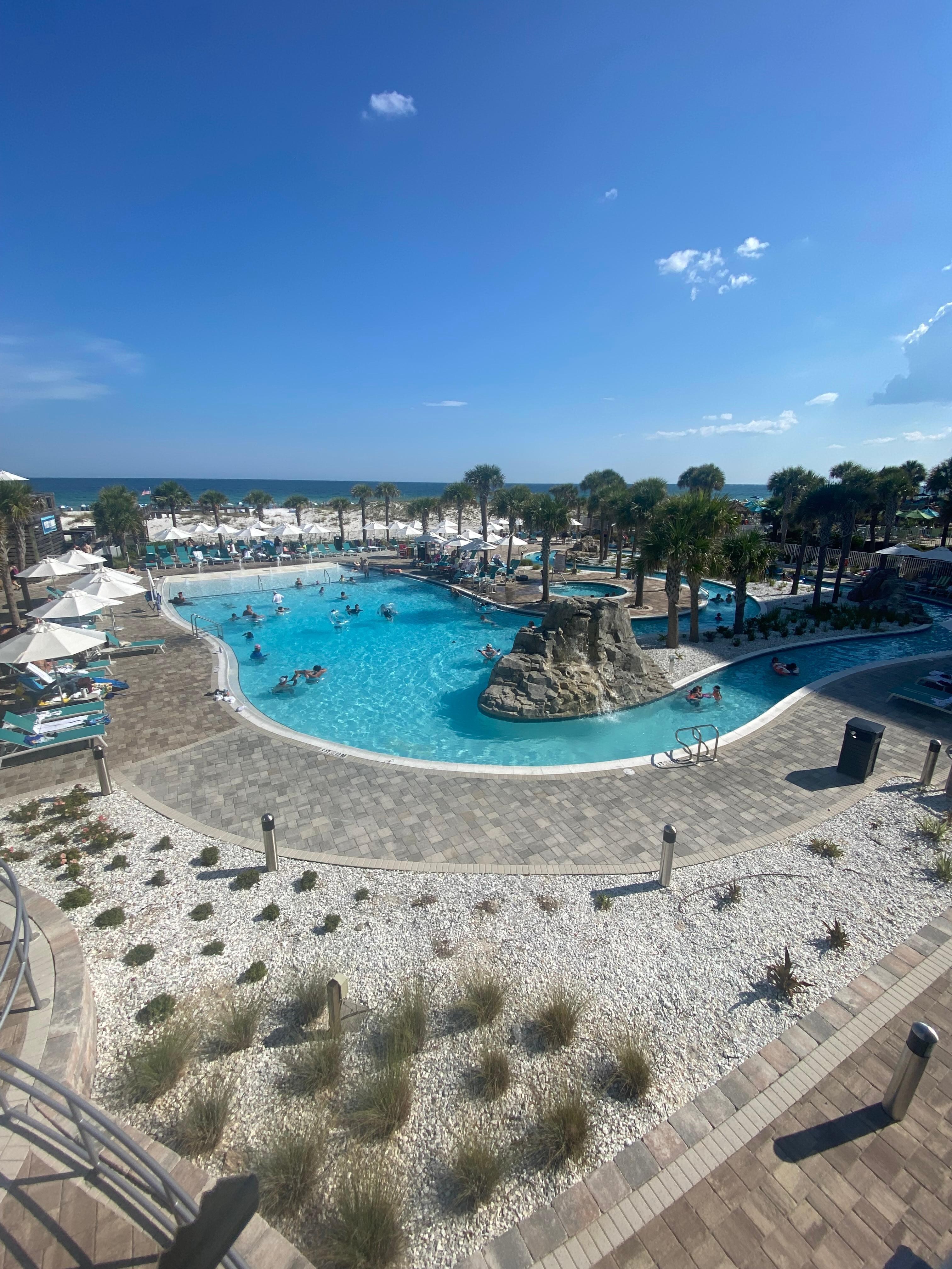 The beautiful pool and lazy River.