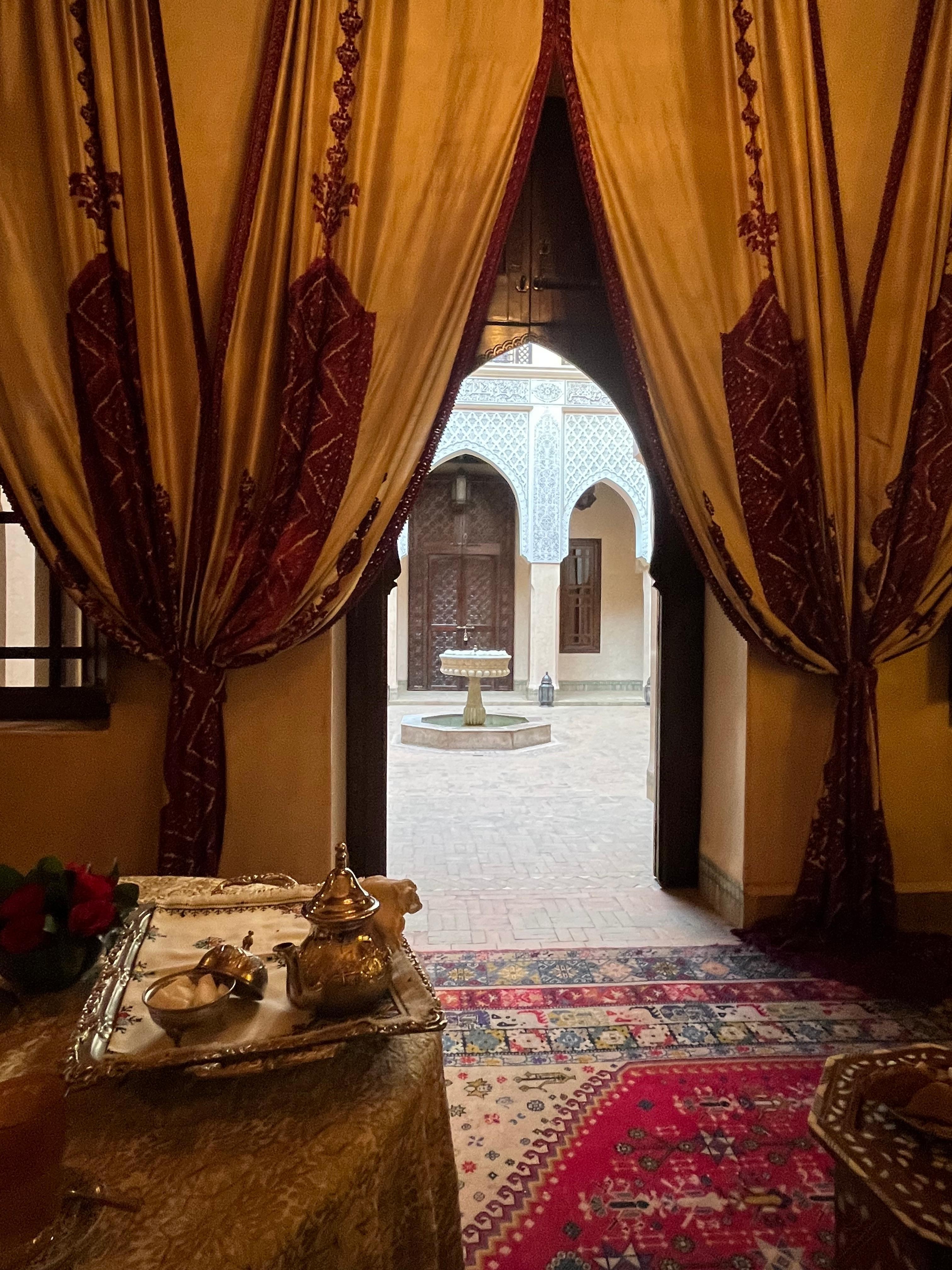Where we had a welcome tea.