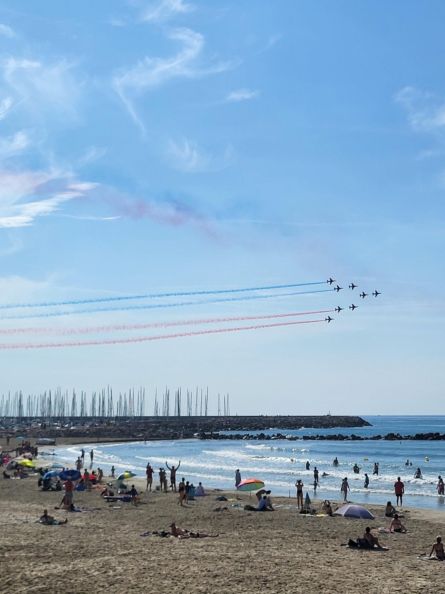 They even had an air show when we were there. 