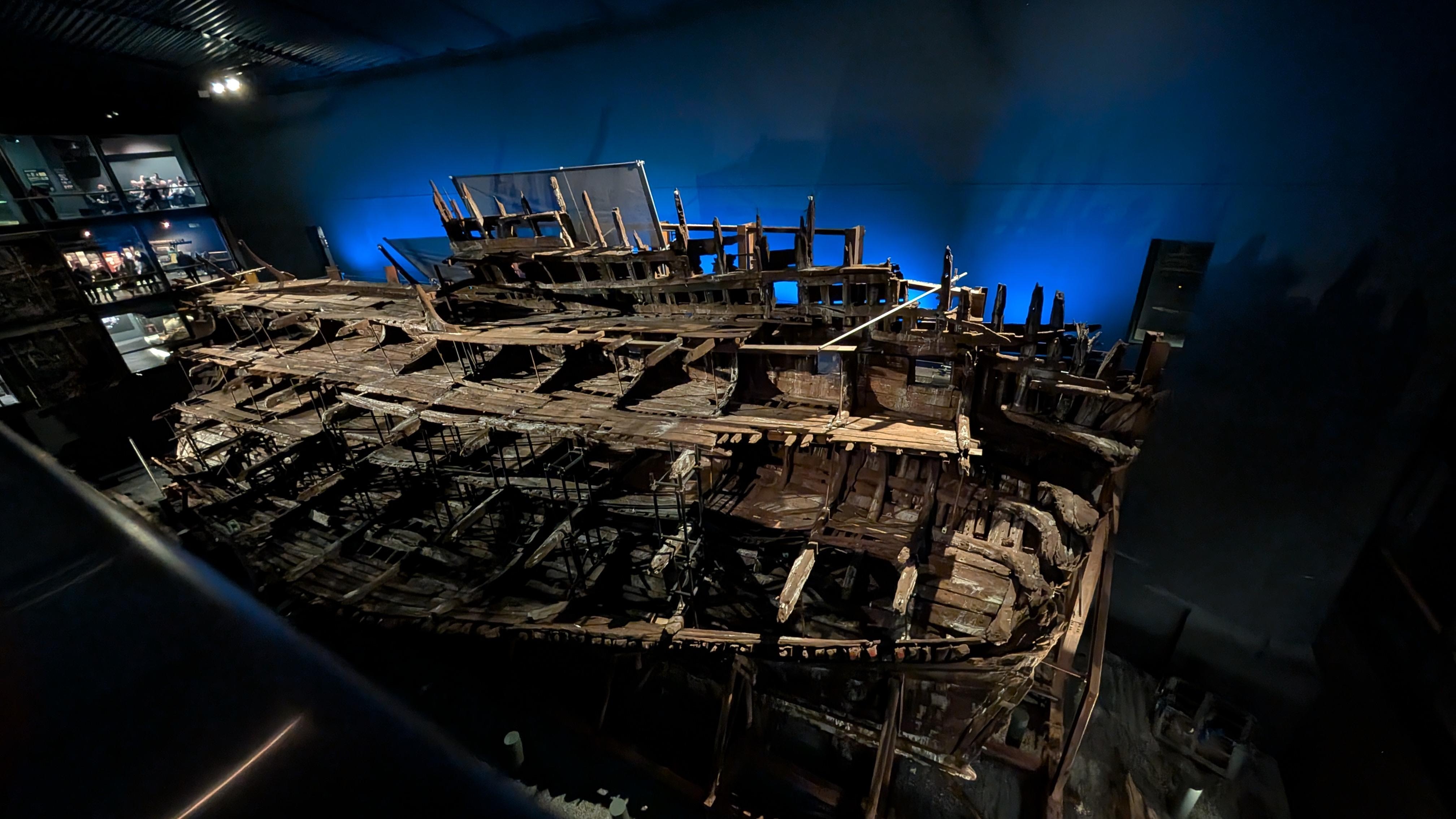 Mary Rose Exhibit, Naval Dockyards, Portsmouth. 5 min walk from Holiday Inn