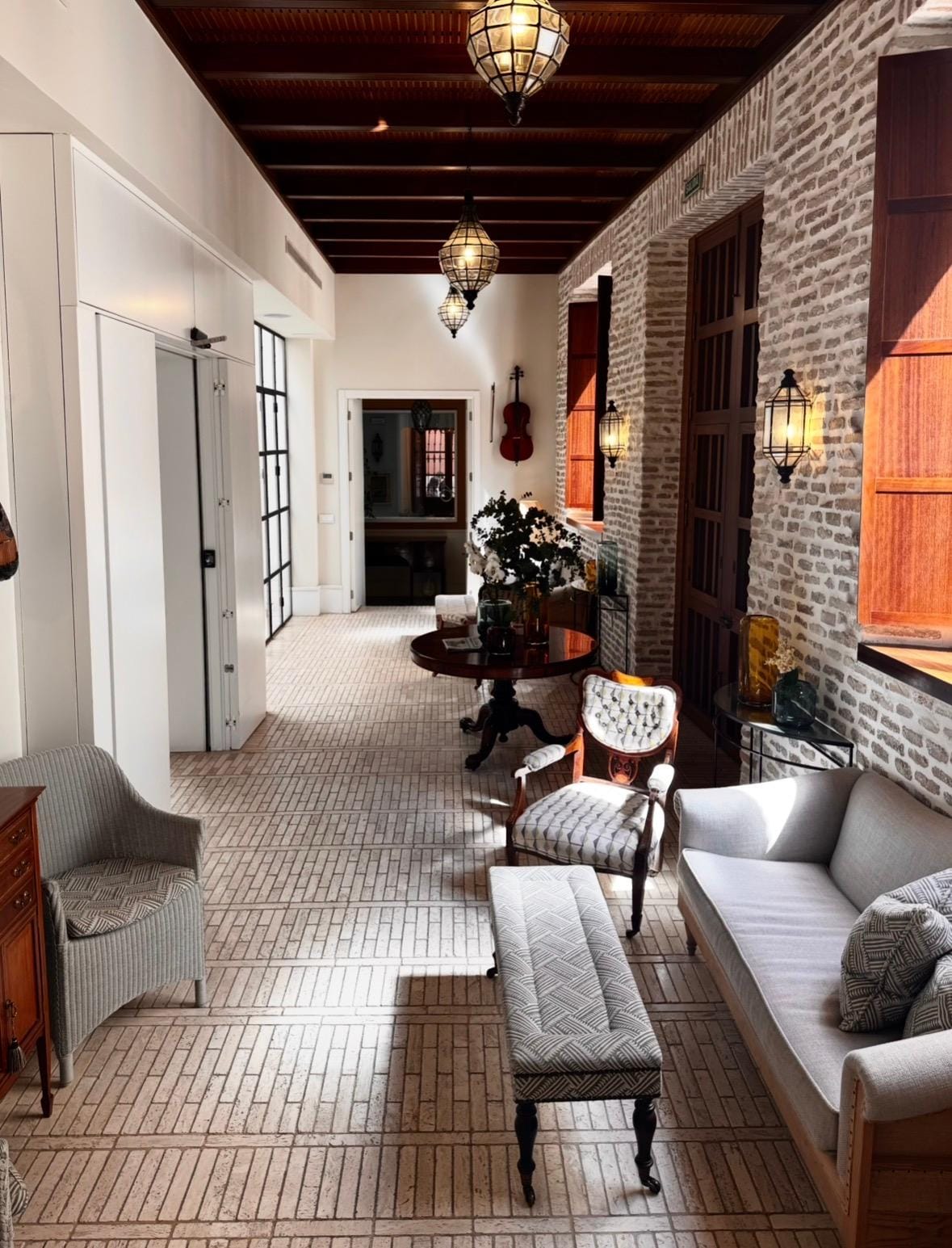 One of the areas where you can lounge in, with daily papers in English and French are provided.