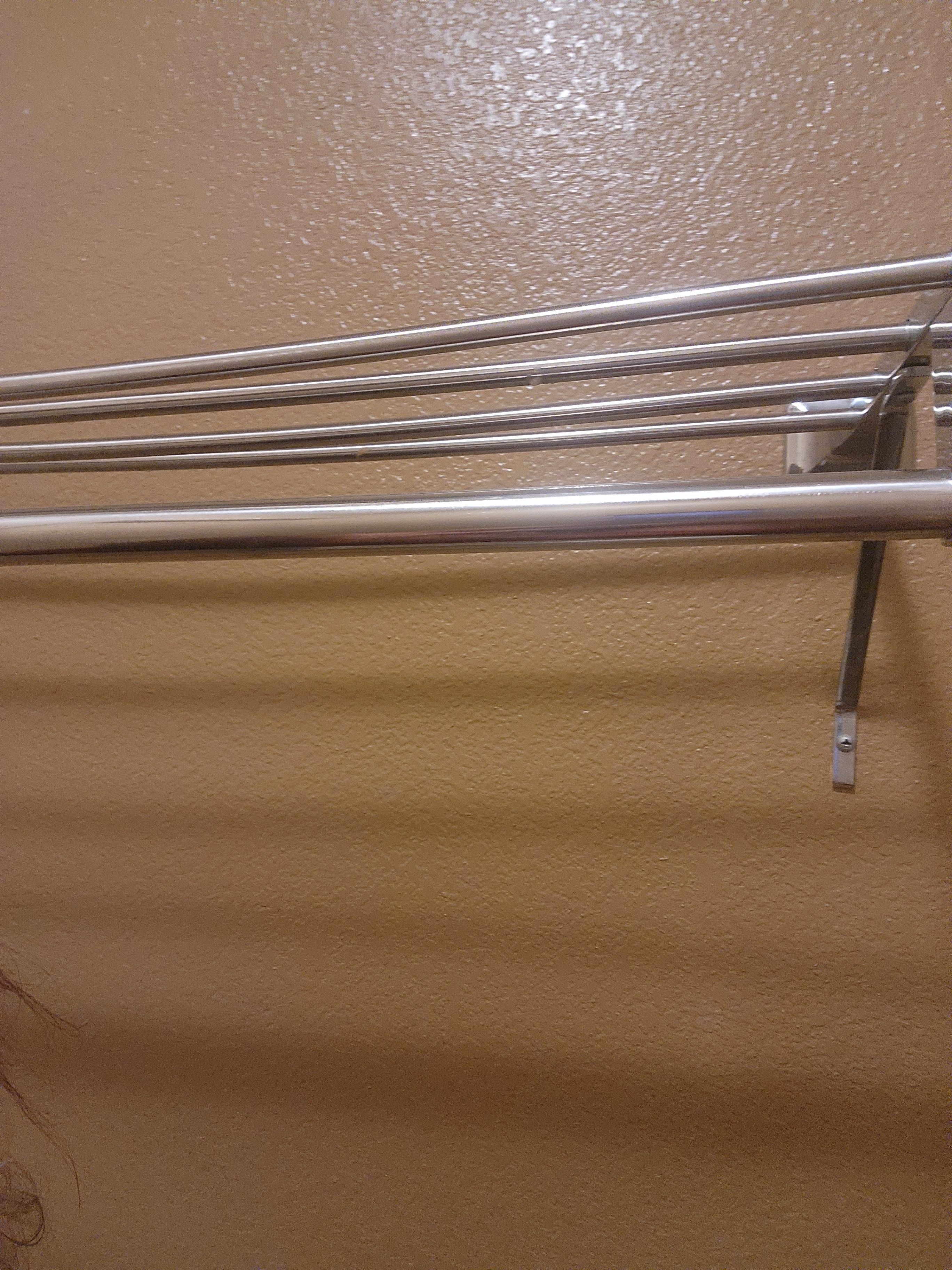 Stuff stuck to towel rack