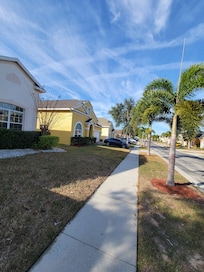 View from front of the home through the neighborhood