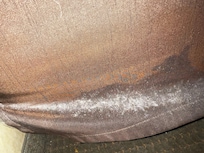 Dust on the covers.