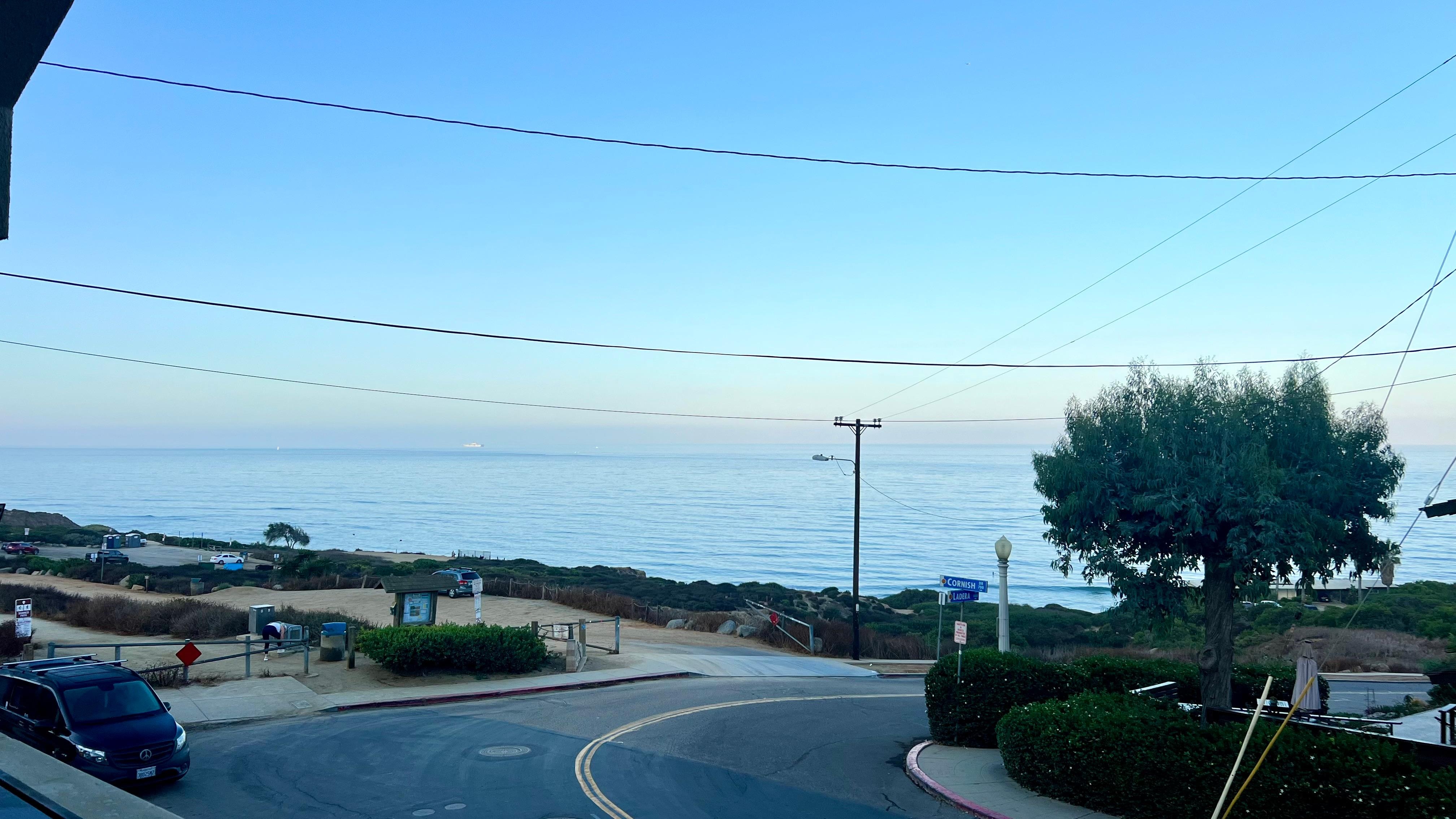 Outside on the balcony 