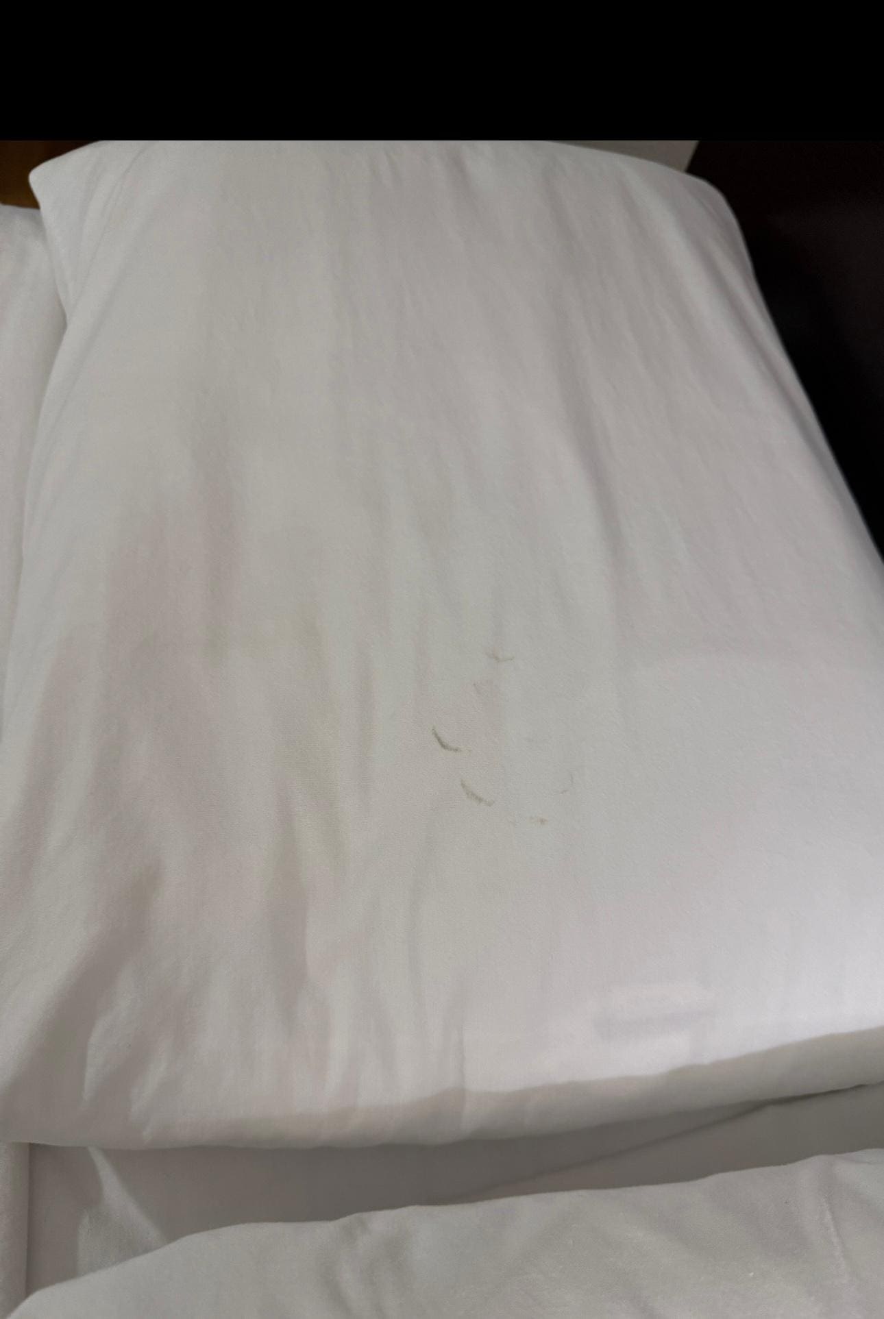 Filthy smear on pillow cases