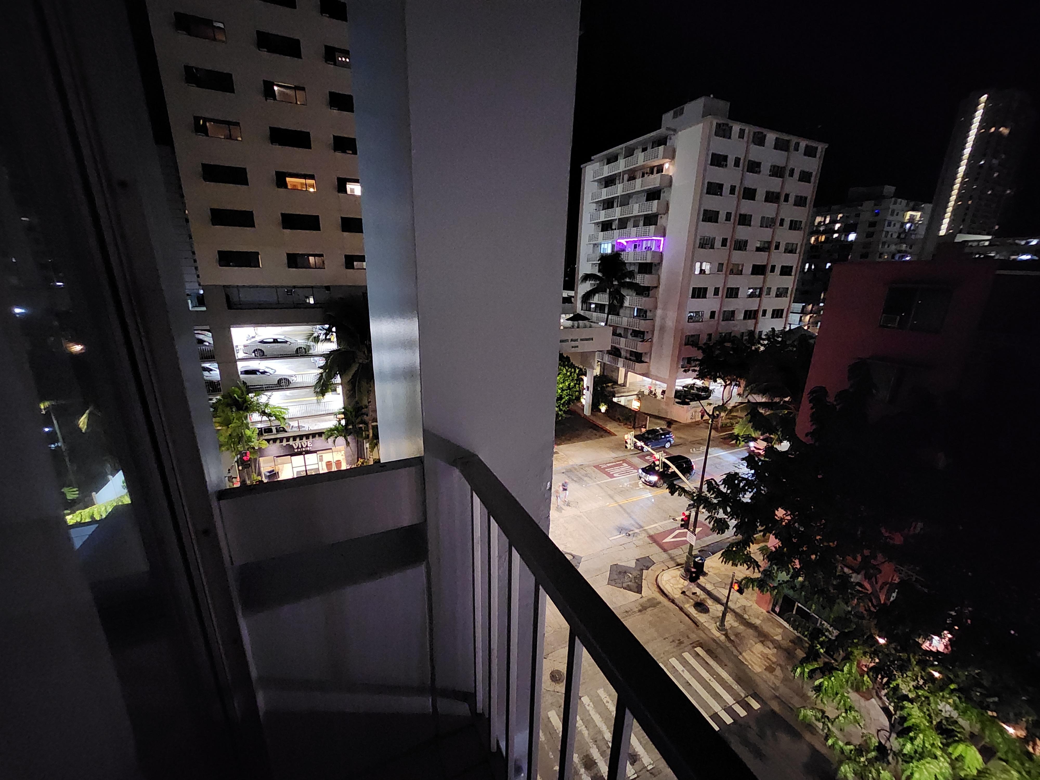 From our room. Look the other way and you can see the beach