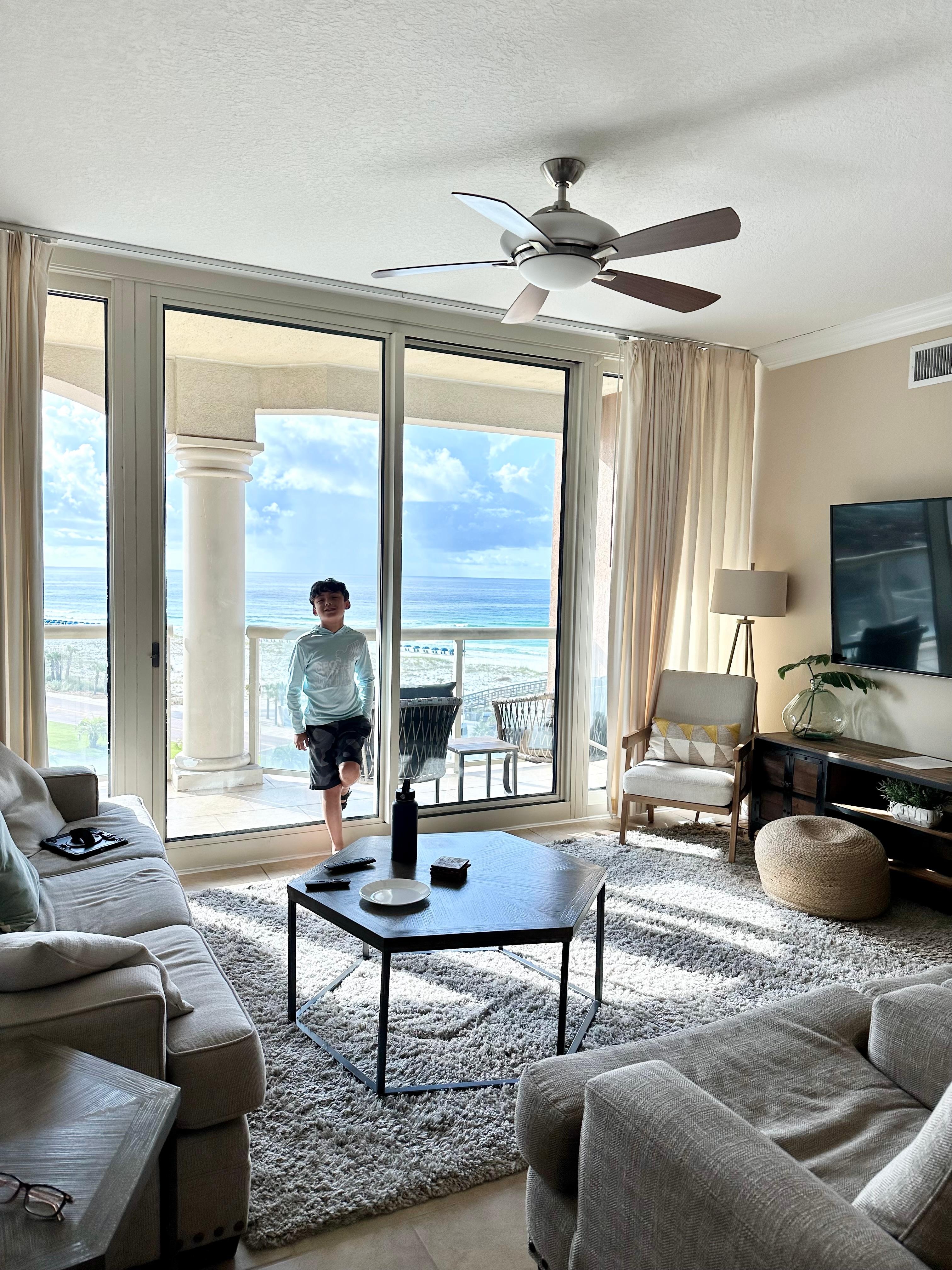 View from dining table. 