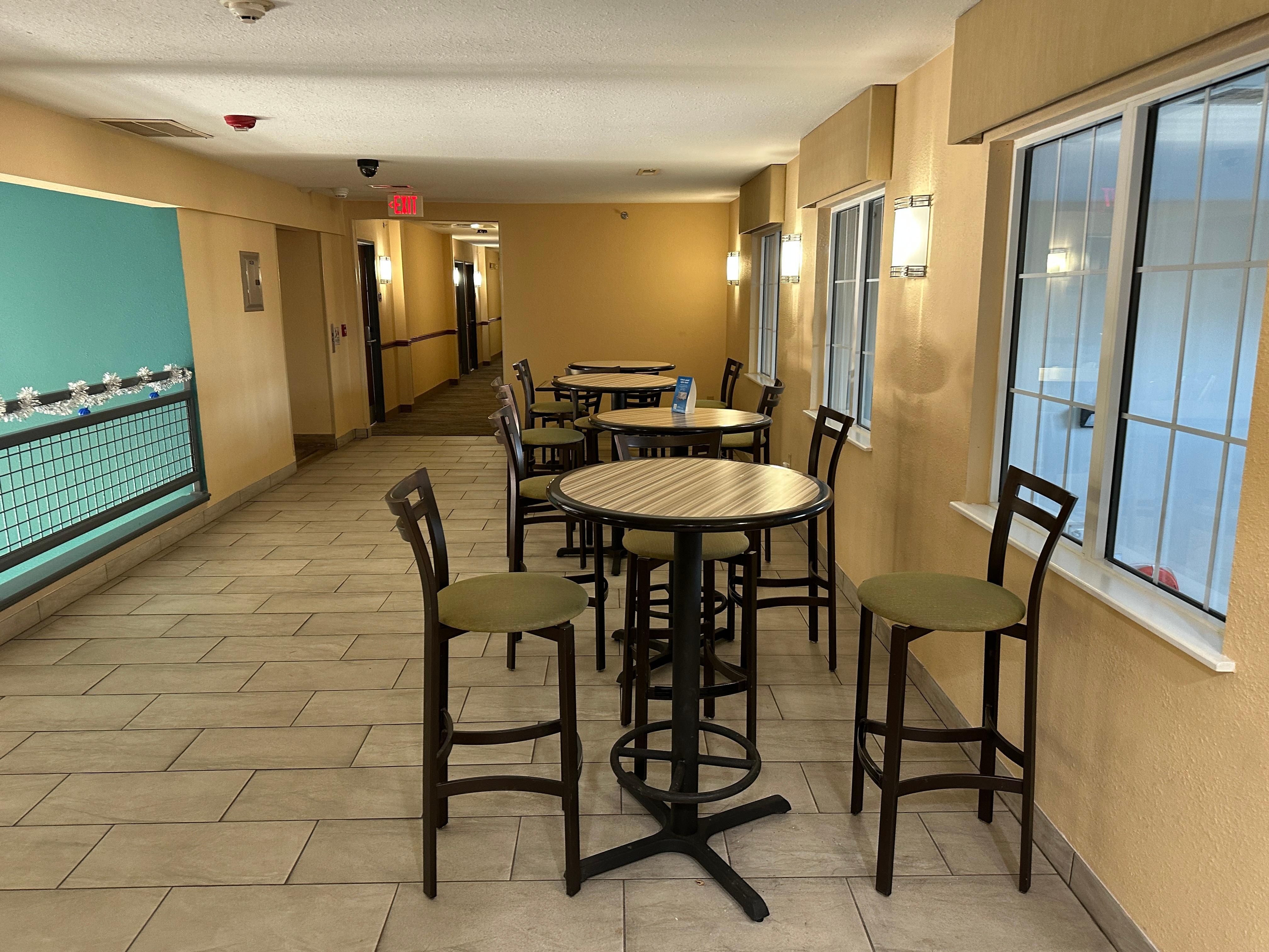 Breakfast eating area upstairs