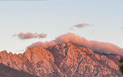 View of Owens Peak at Sunrise from the Ranch 