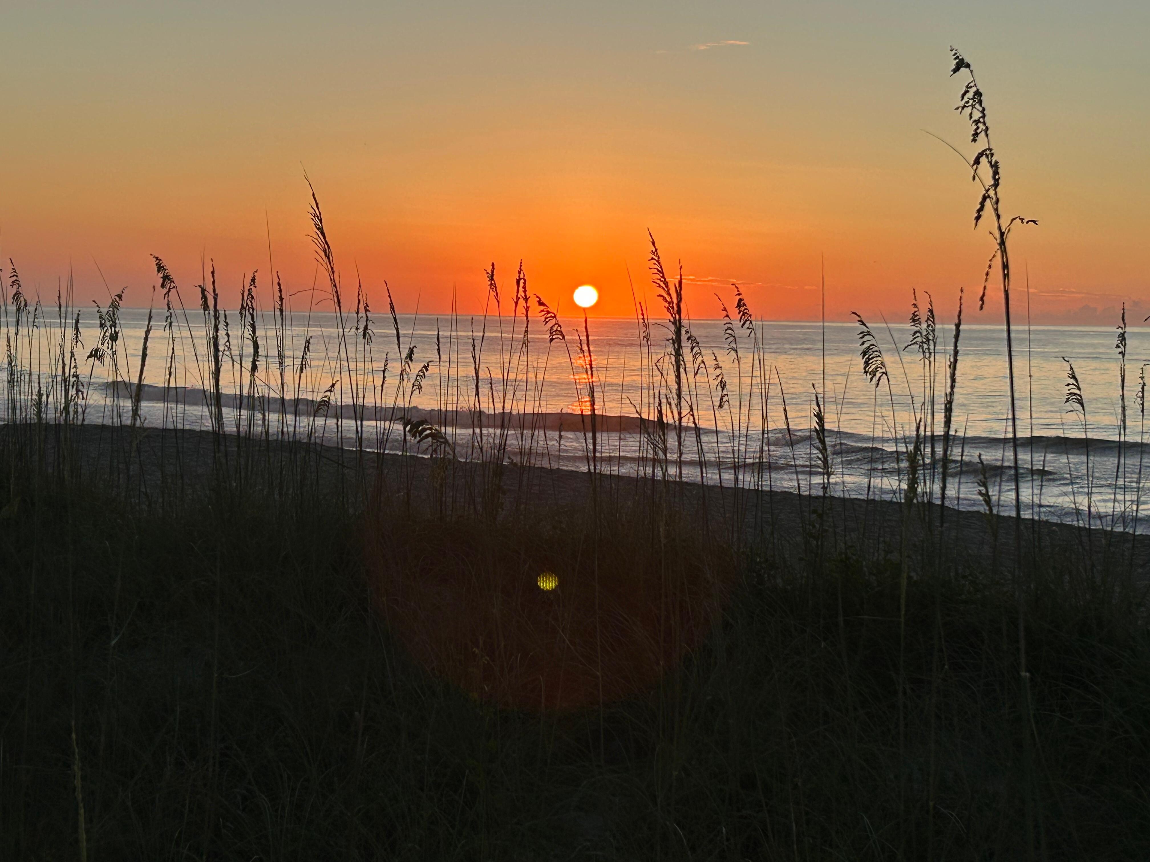 Beautiful sunrise from hotel!