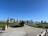 View of San Diego from the walking path nearby.
