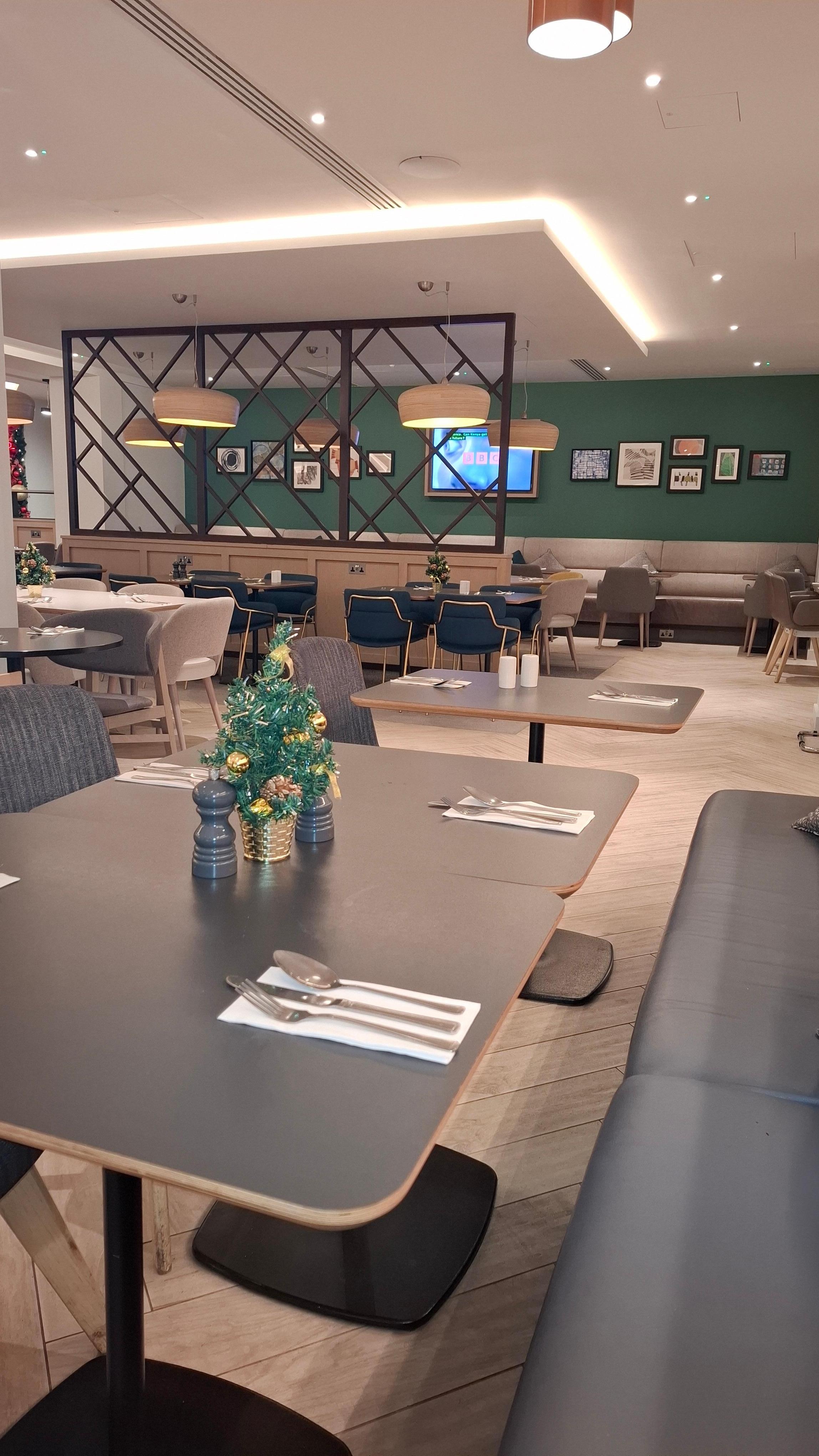 Spacious bar and lounge area