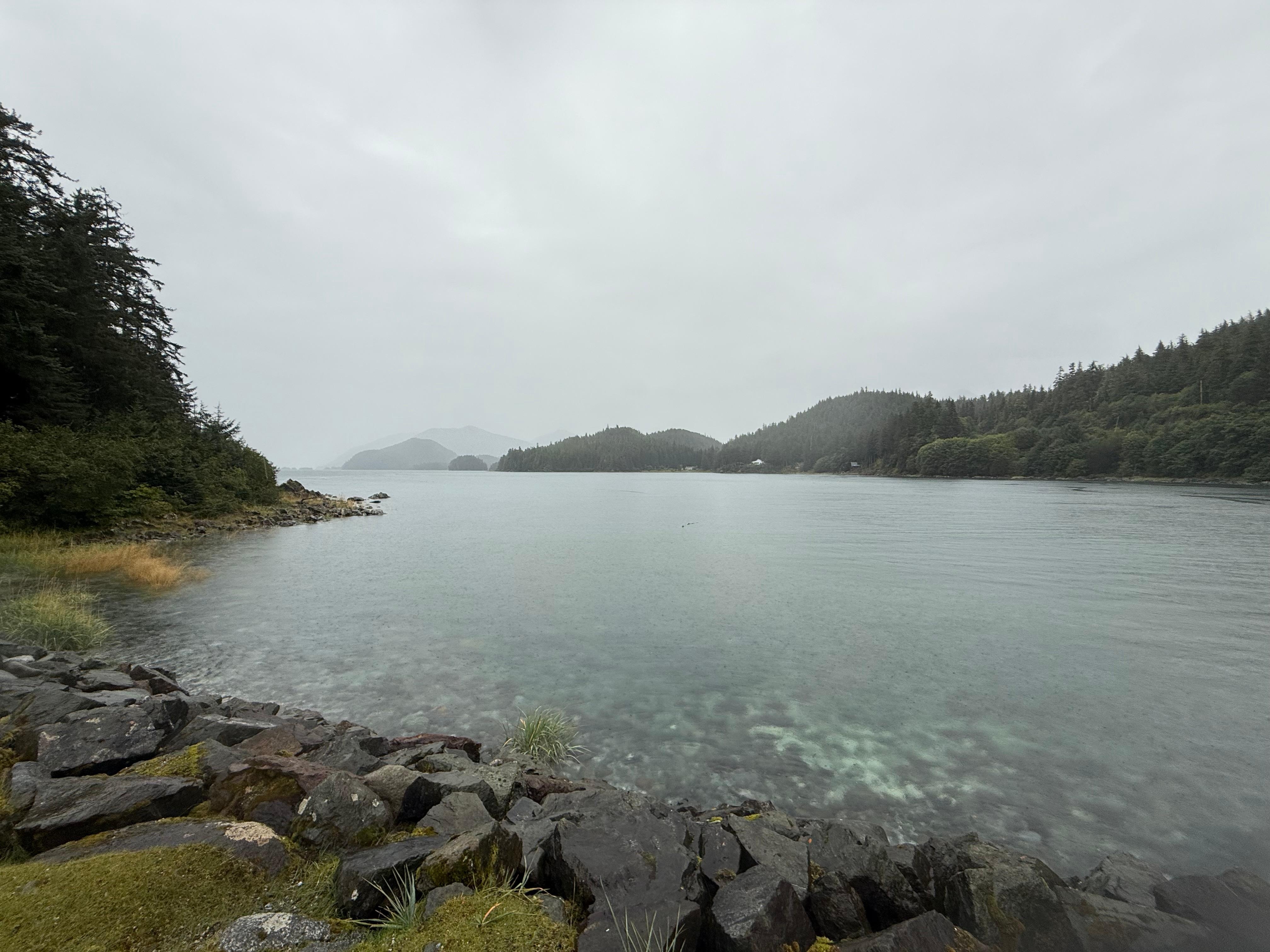 Went over to Douglas island followed outer loop point trail to this beautiful rocky beach! 