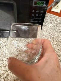 Lipstick on glass
