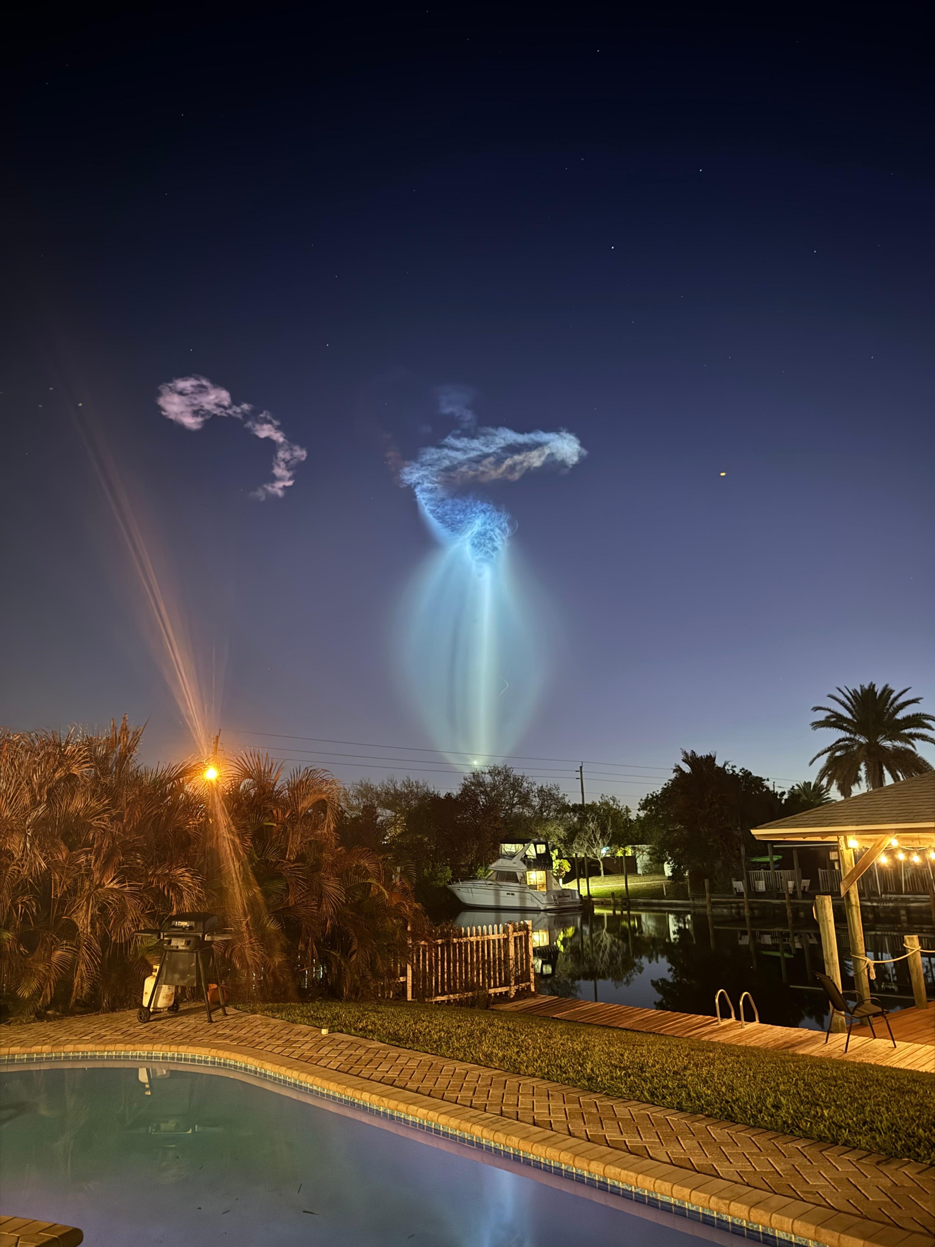 Early morning SpaceX launch 