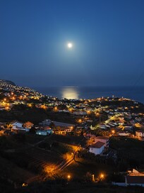 Blick vom Balkon Abends