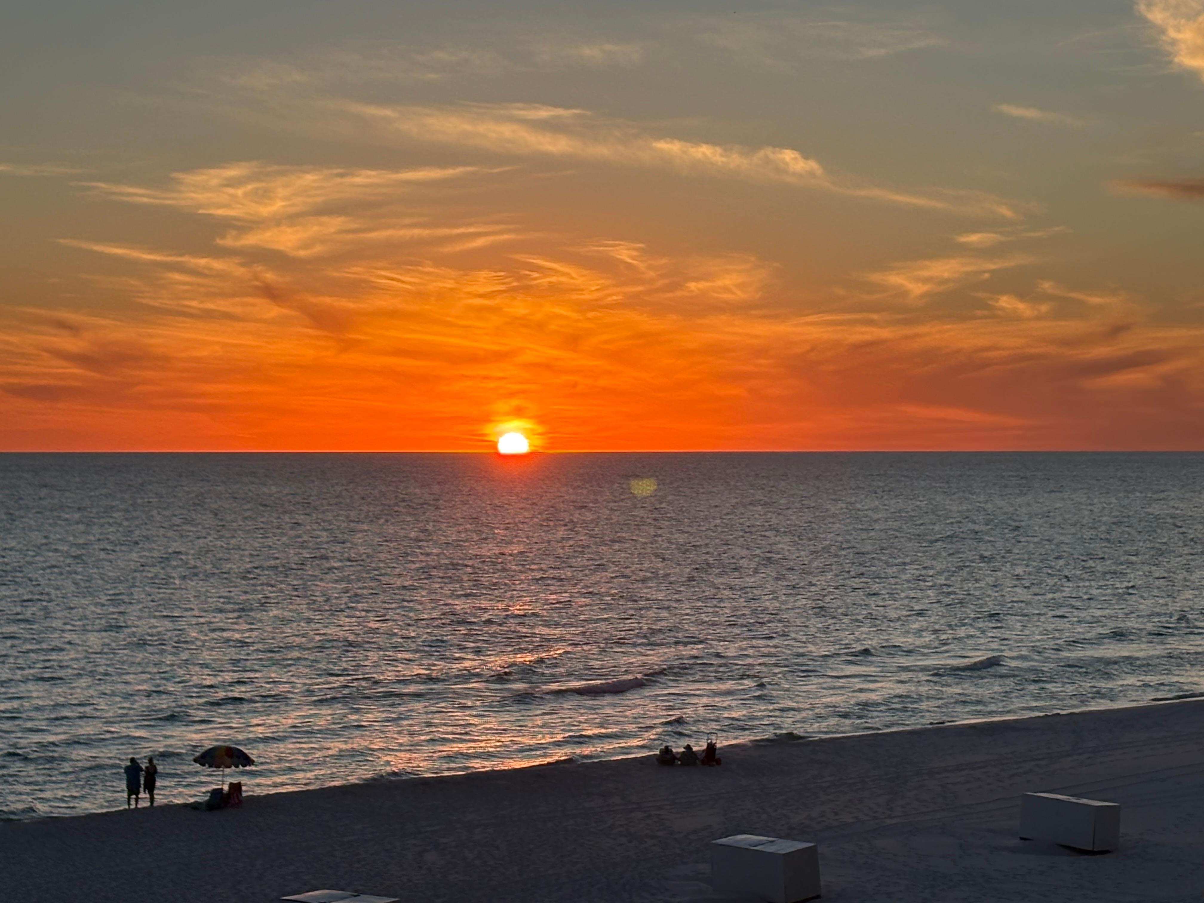 Sunset from the balcony