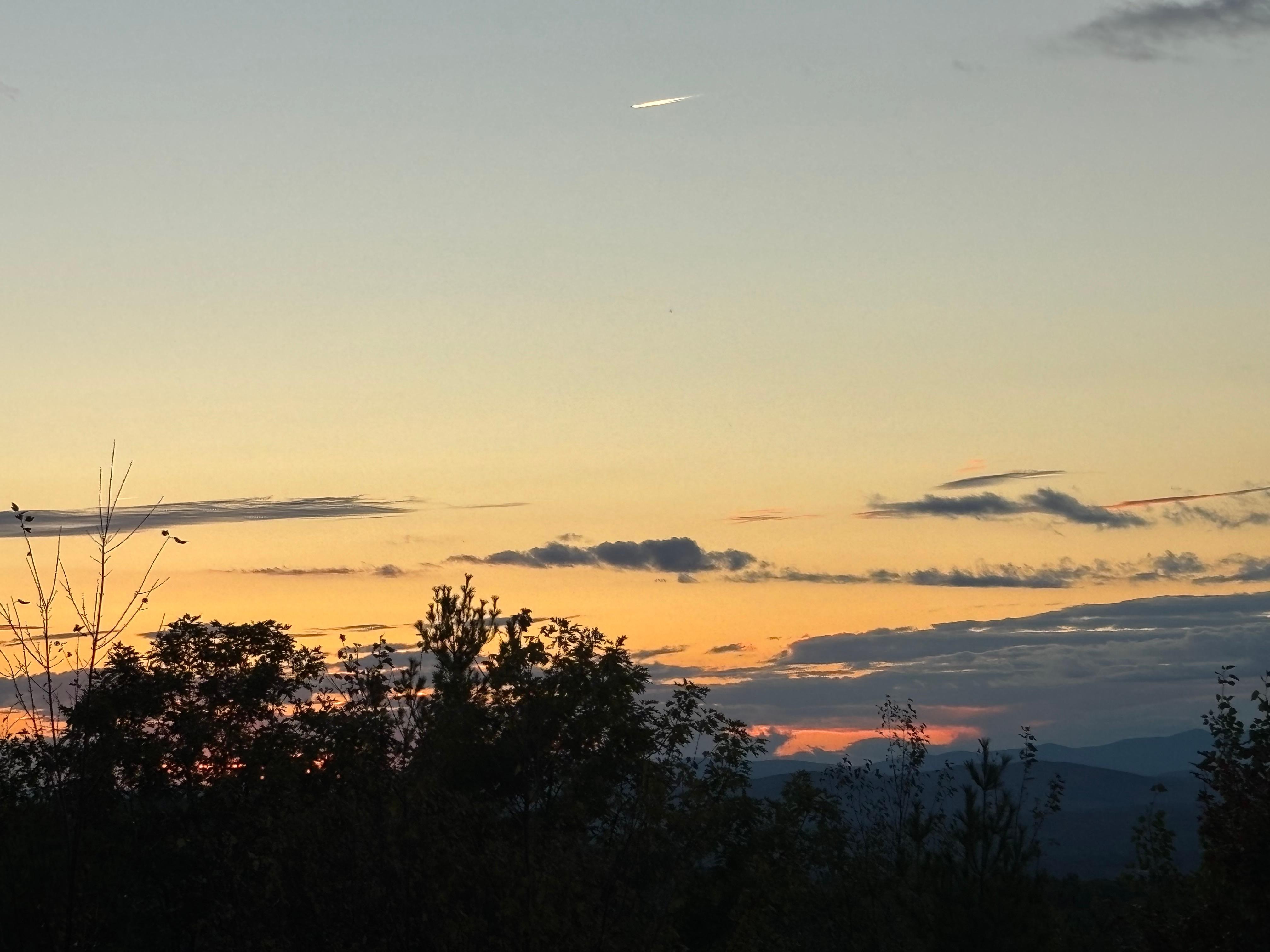 Sunset from the deck