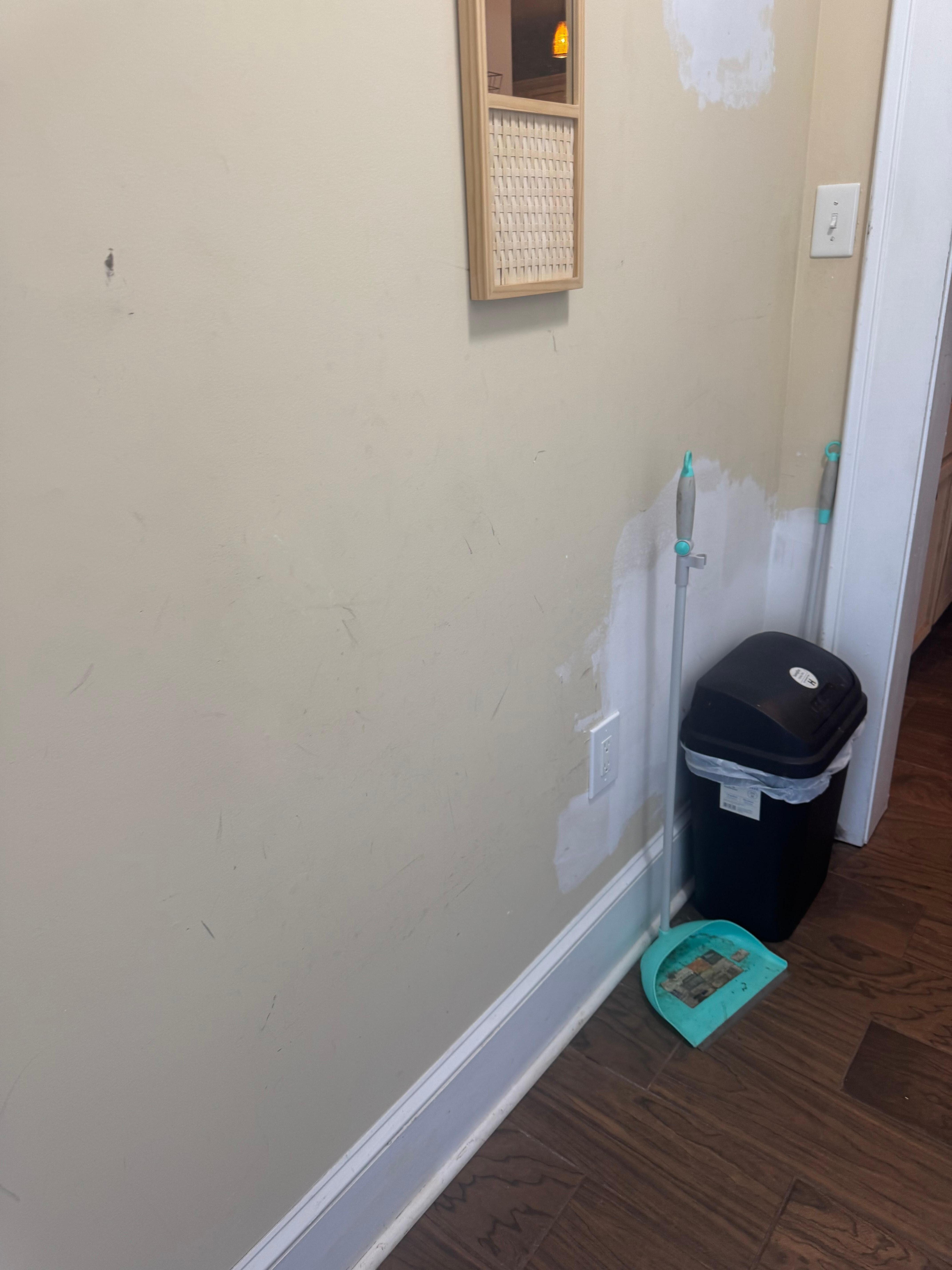 Wall needing repair 