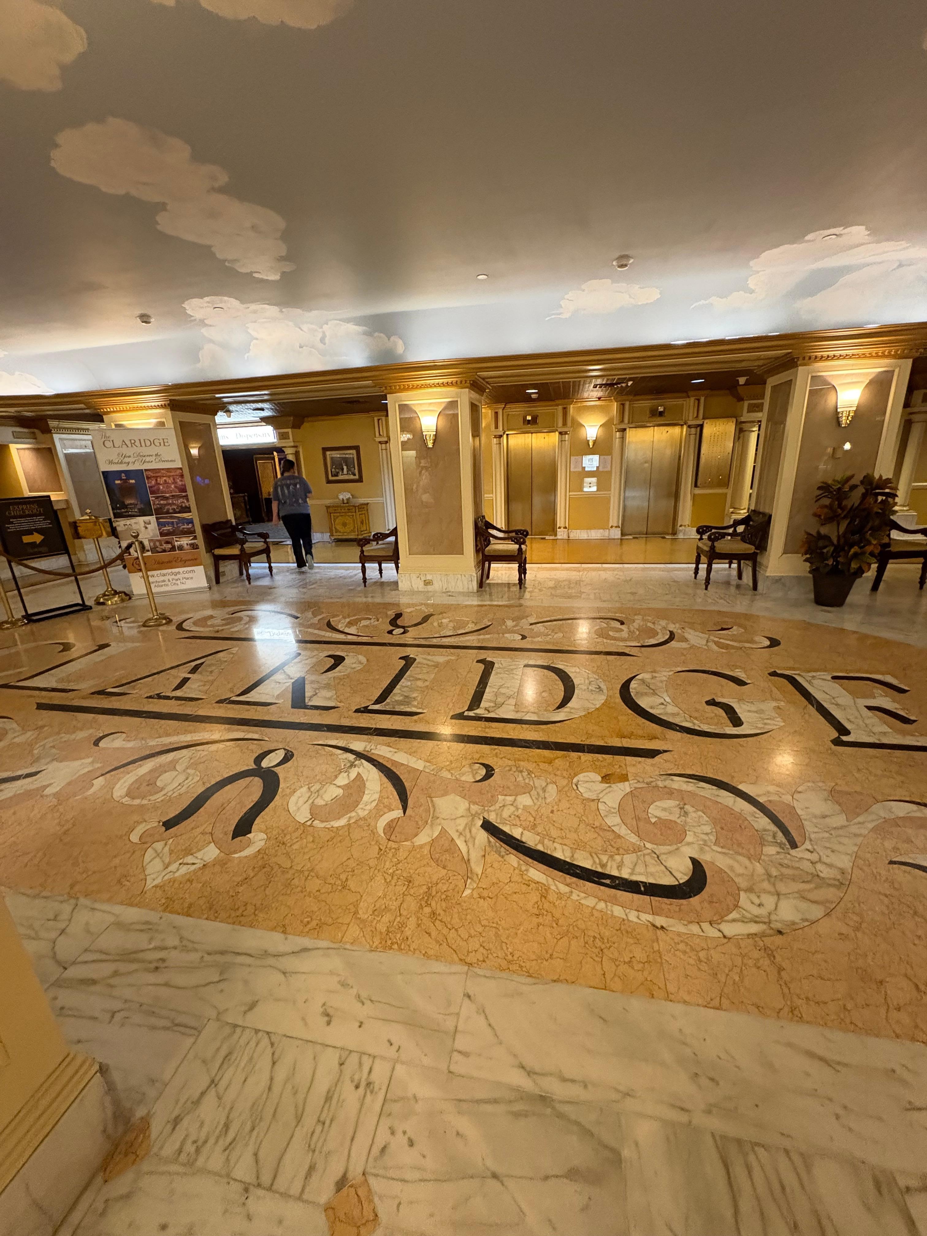 Lobby beautiful tile work
