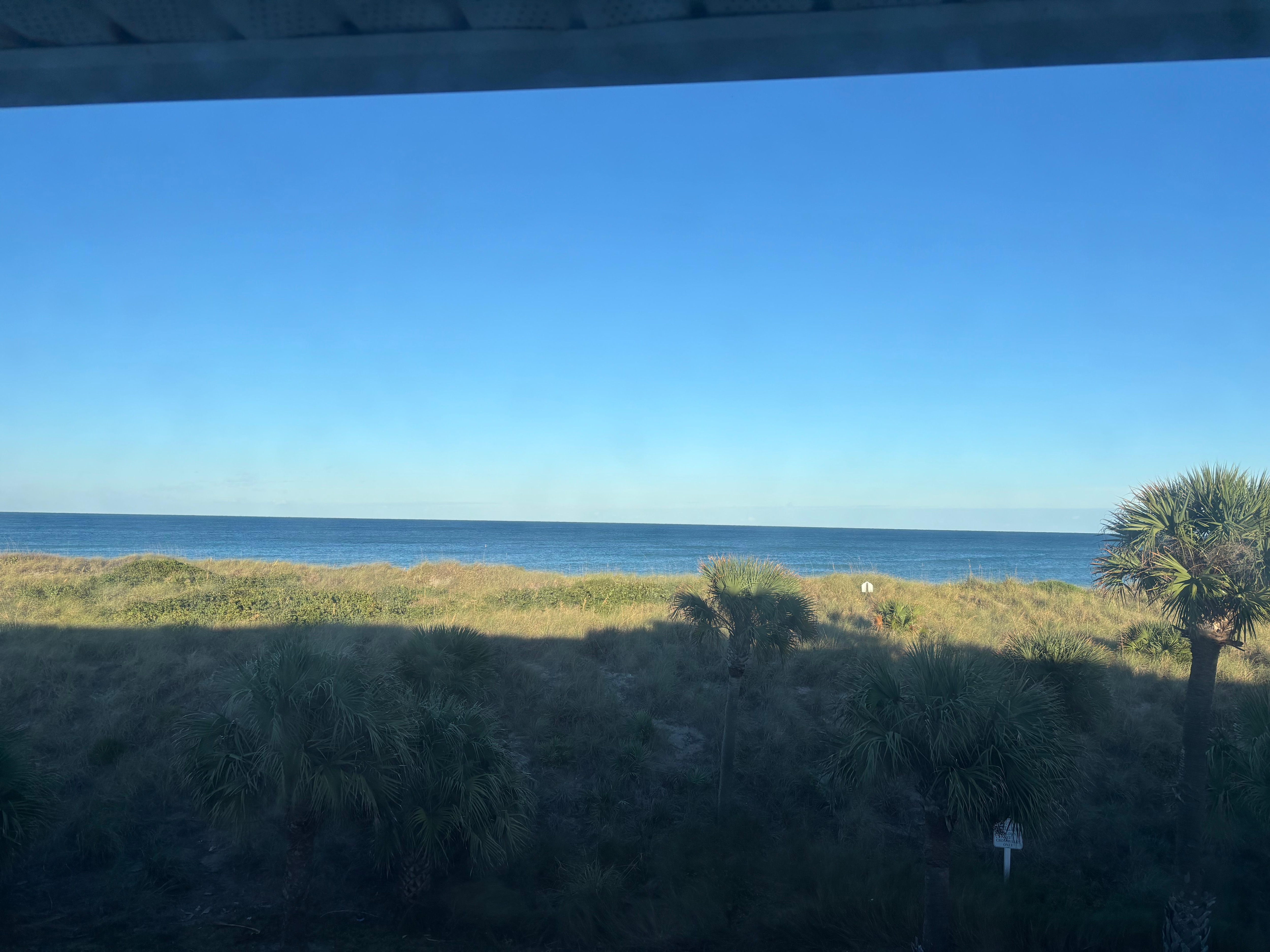 View of the ocean from the condo