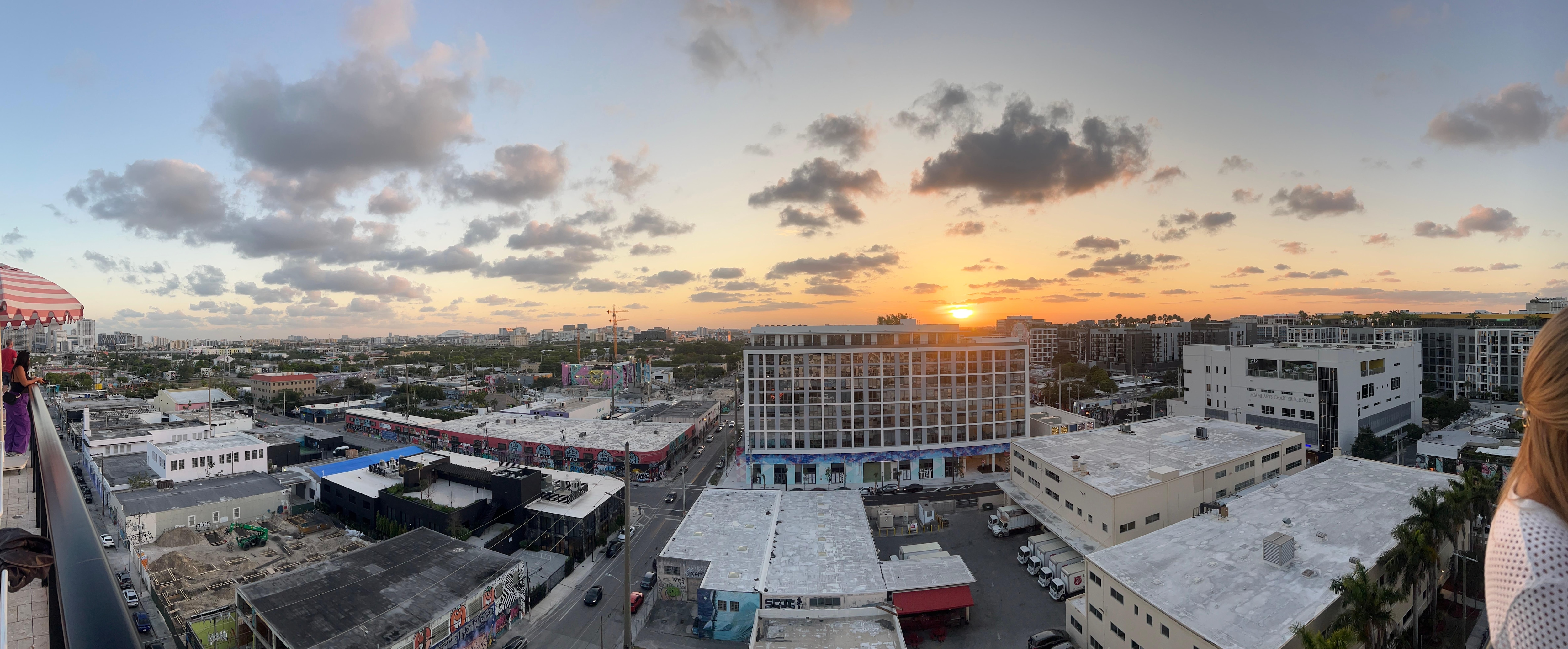 Sunset rooftop