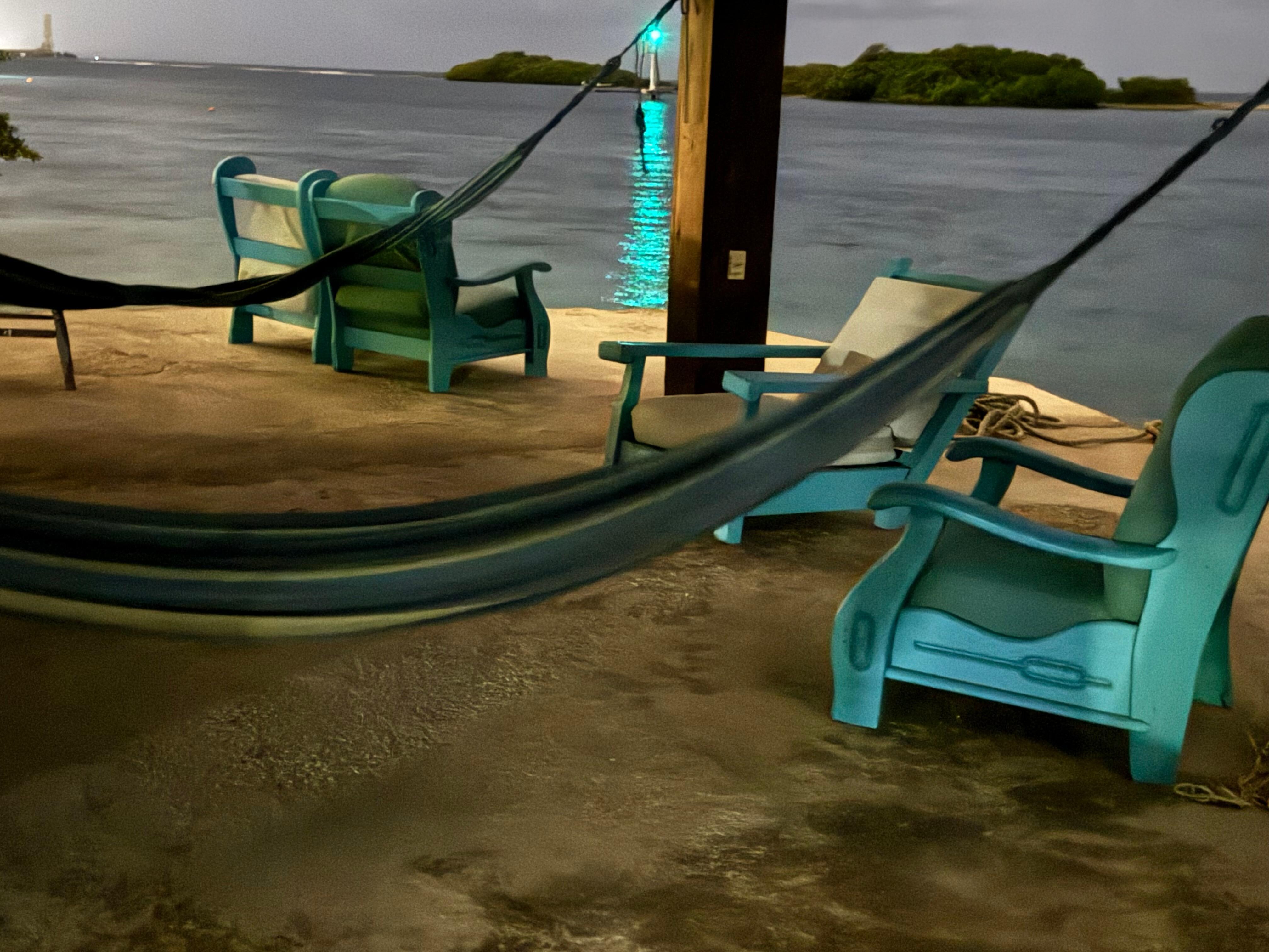 Comfortable covered seating available 24/7