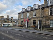 First floor, pub. Second floor, rooms.