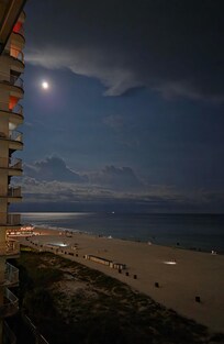 Full moon from balcony.