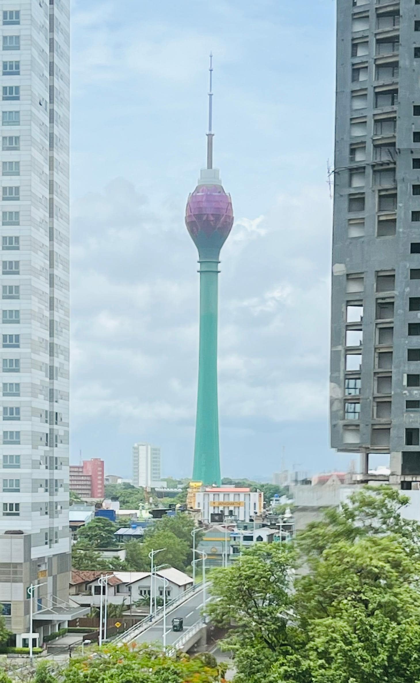 View of Lotus Tower.