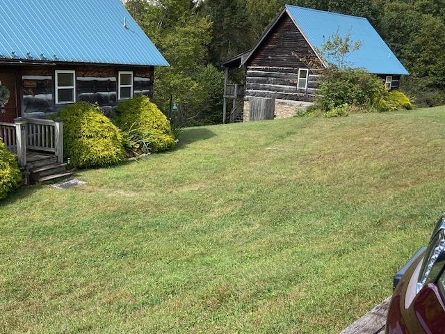 Car to front door view. 