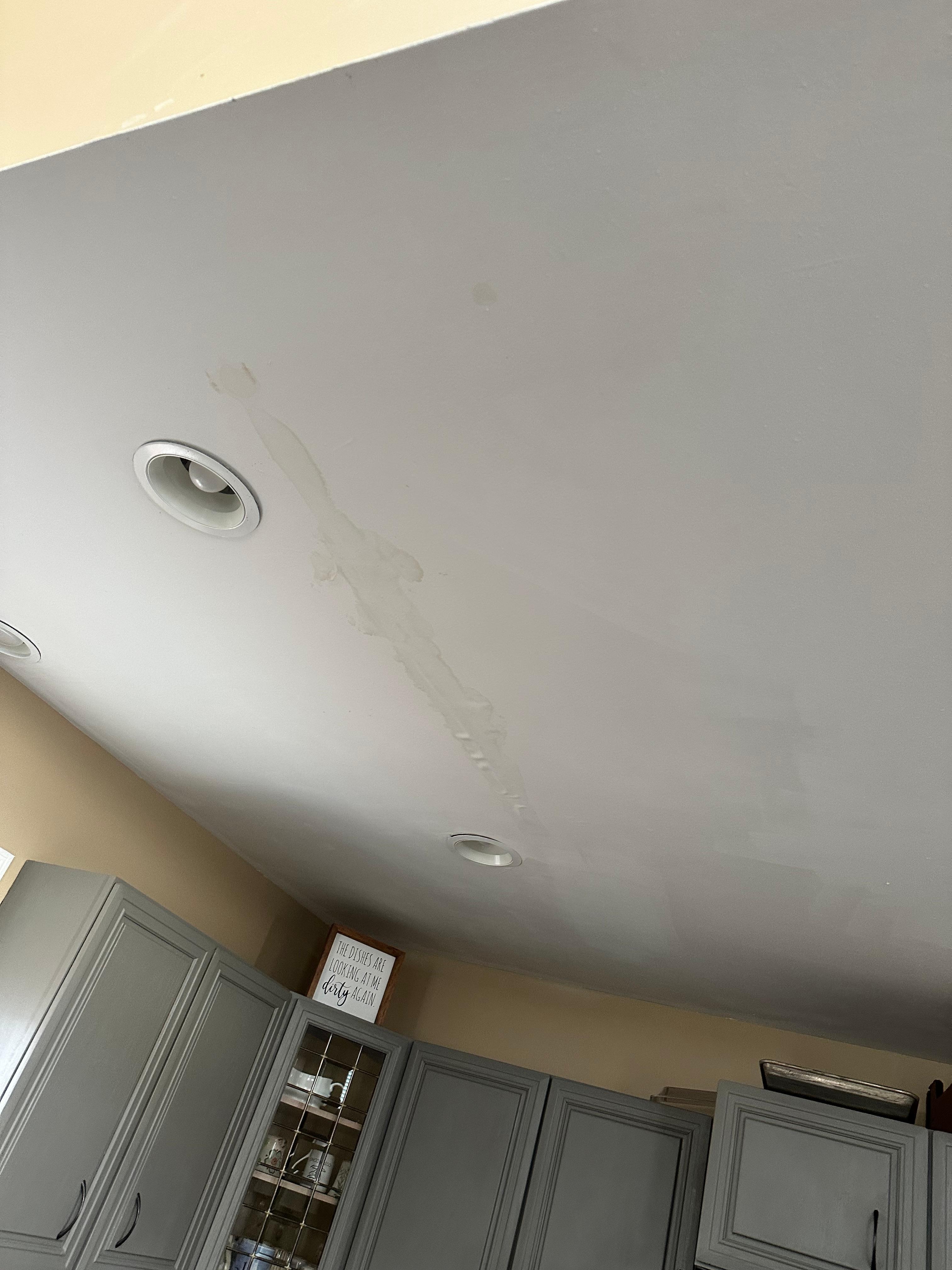 Leak in kitchen ceiling